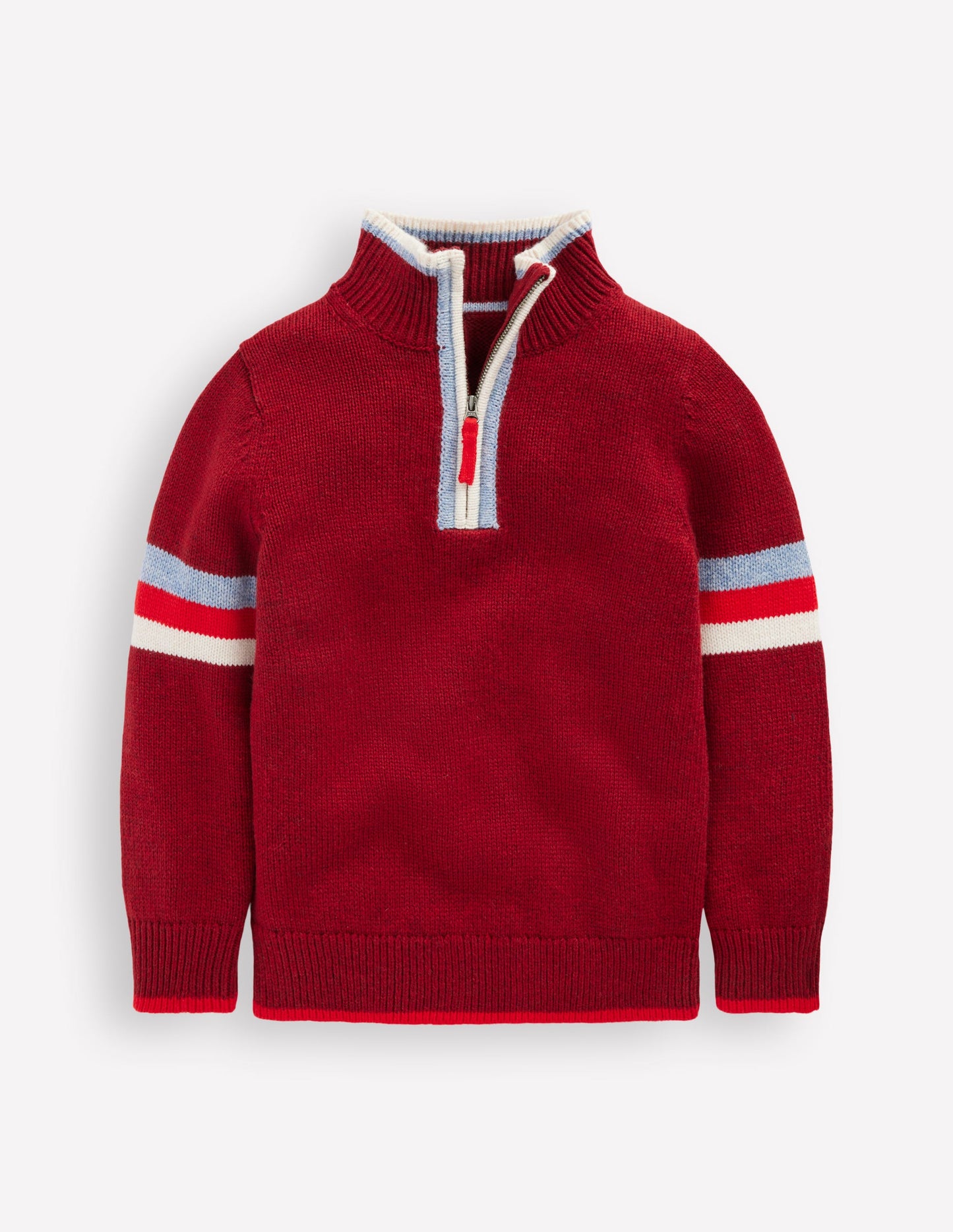 Heritage Half-Zip Sweater-Rumba Red