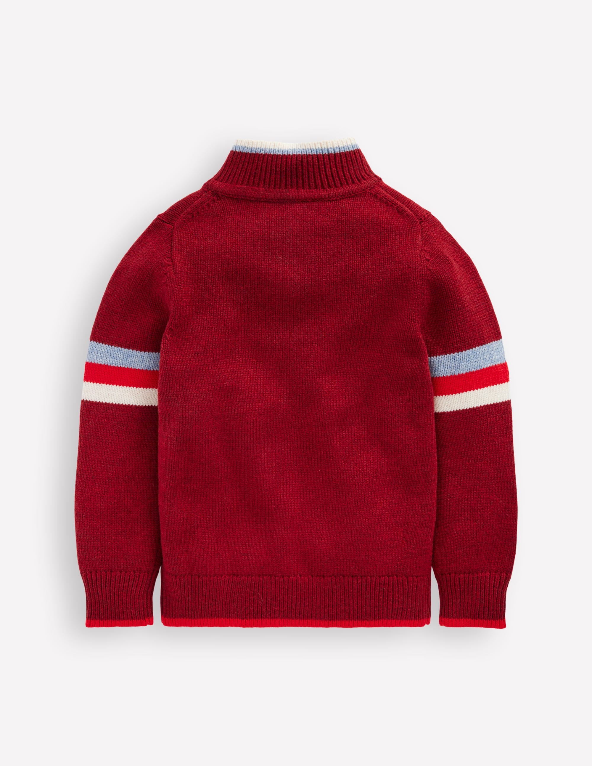 Heritage Half-Zip Sweater-Rumba Red - Image 3