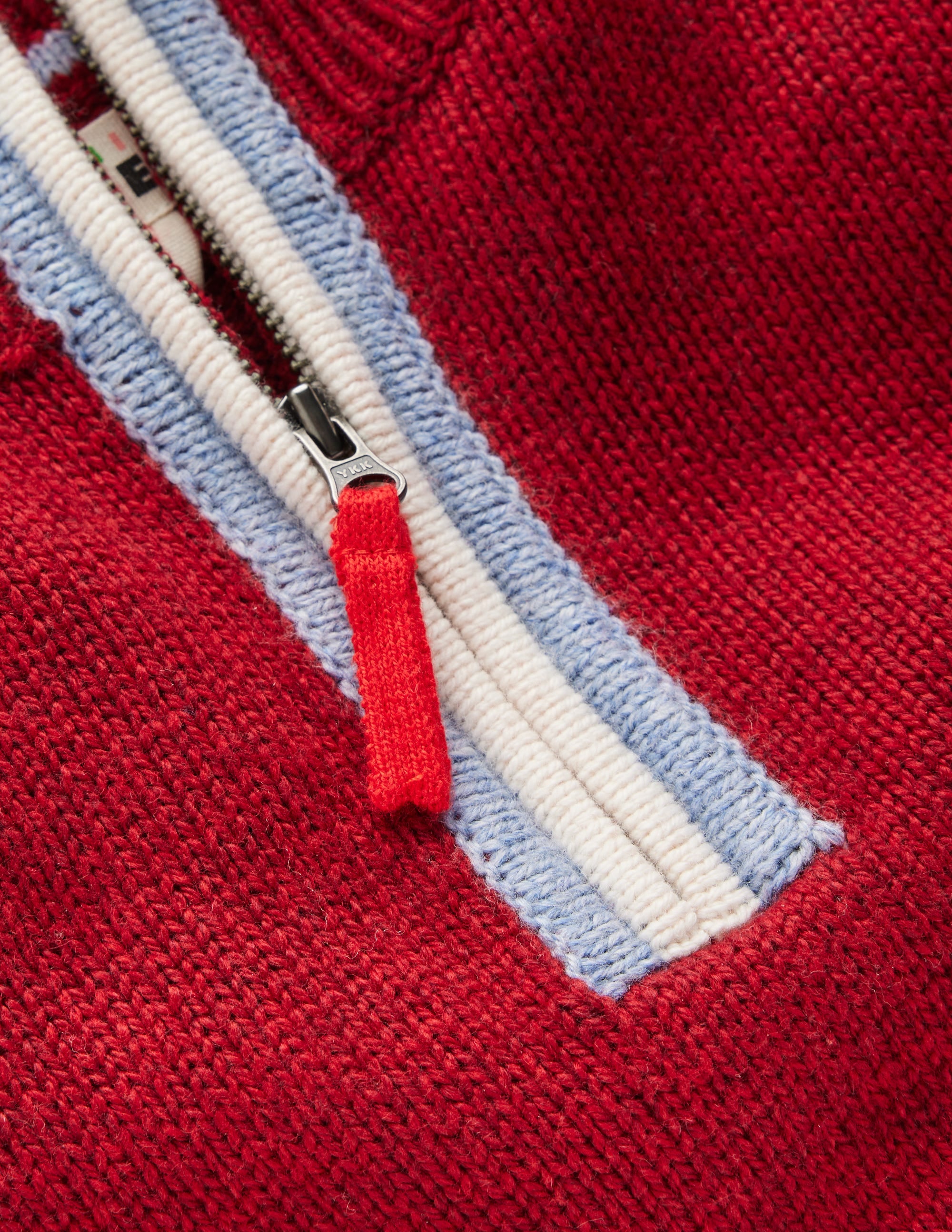 Heritage Half-Zip Sweater-Rumba Red - Image 4