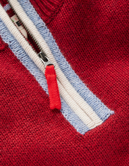 Heritage Half-Zip Sweater-Rumba Red-4