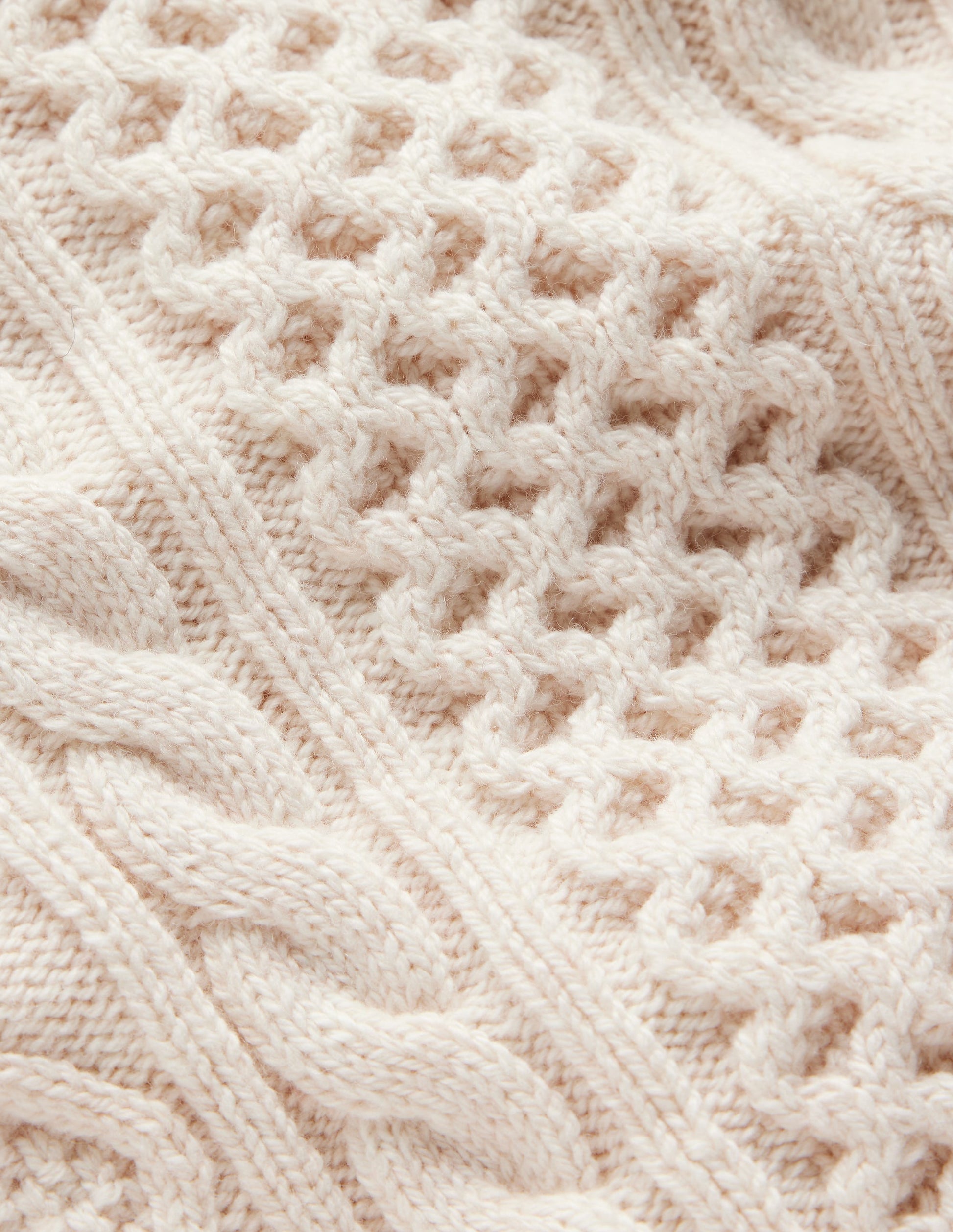 Heritage Cable Jumper-Ecru Marl-10