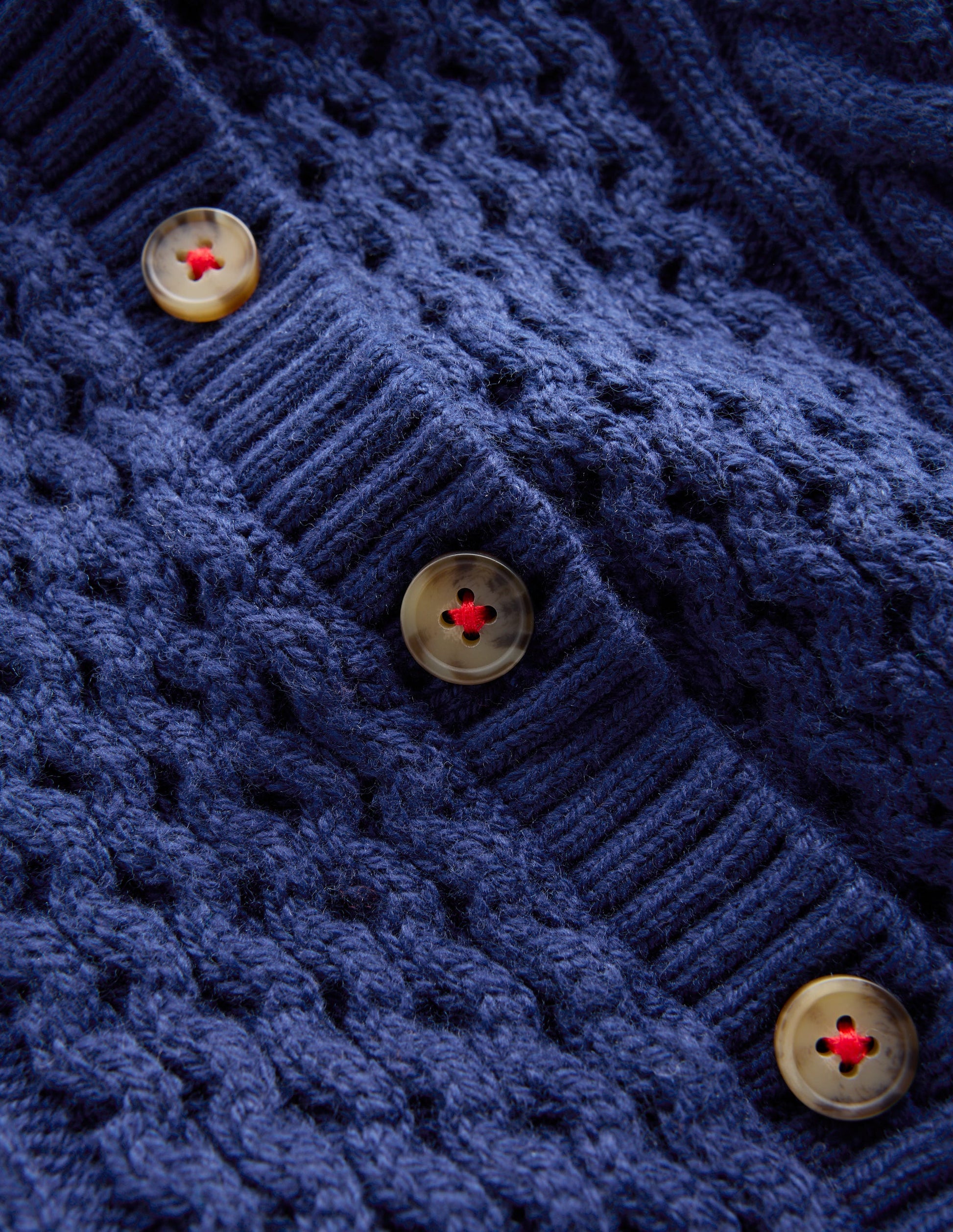 Heritage Cable Cardigan-College Navy-6