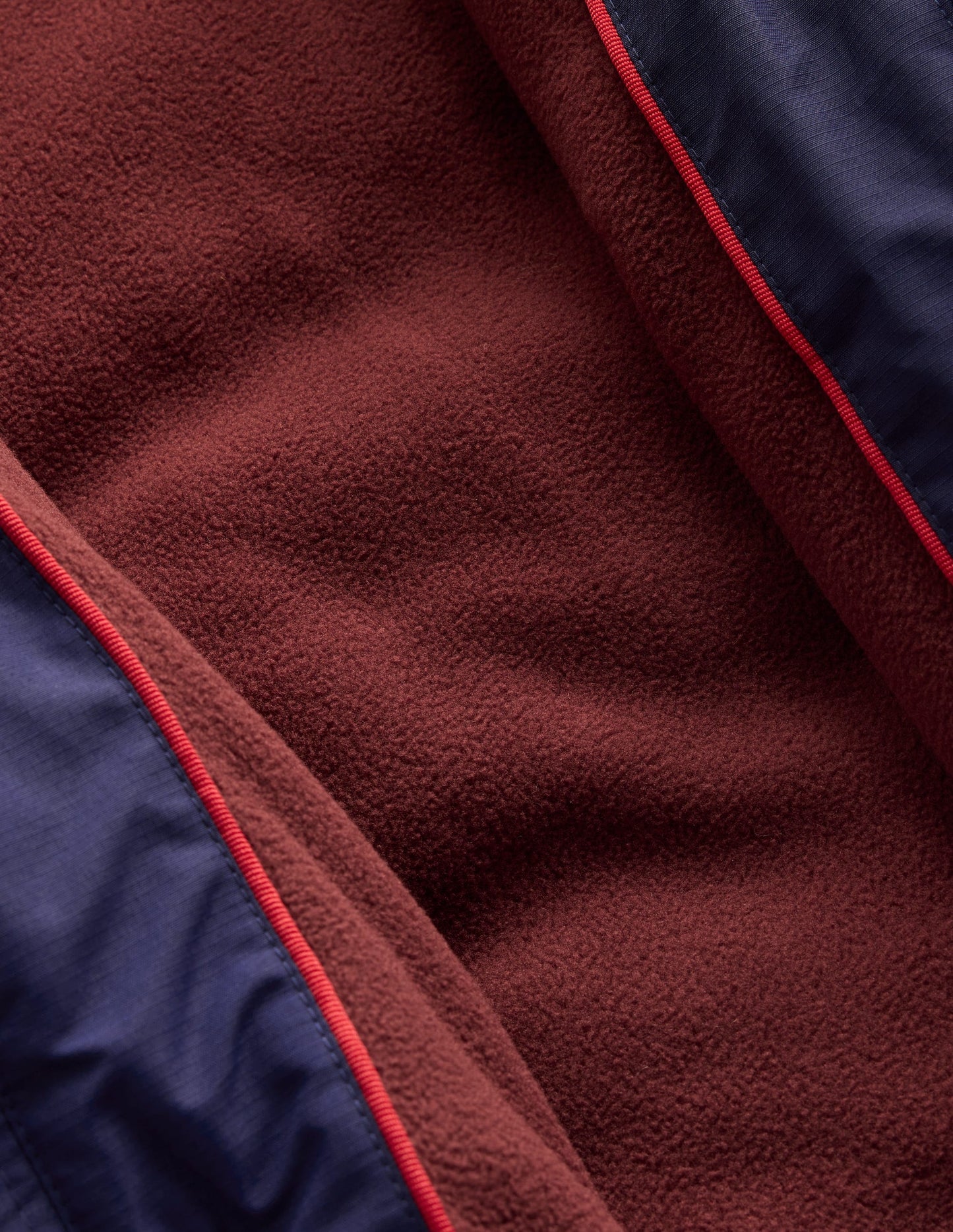 Fleece Lined Padded Coat-Navy Colourblock