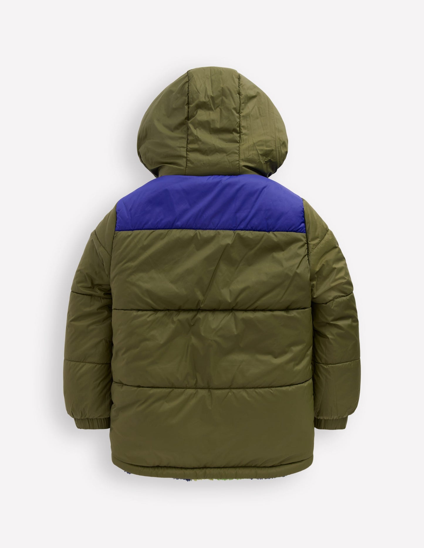 Reversible Cosy Borg Jacket-Green Camo