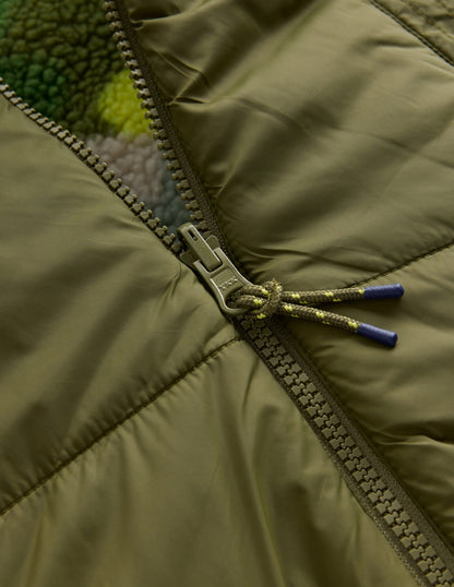 Reversible Cosy Borg Jacket-Green Camo-4