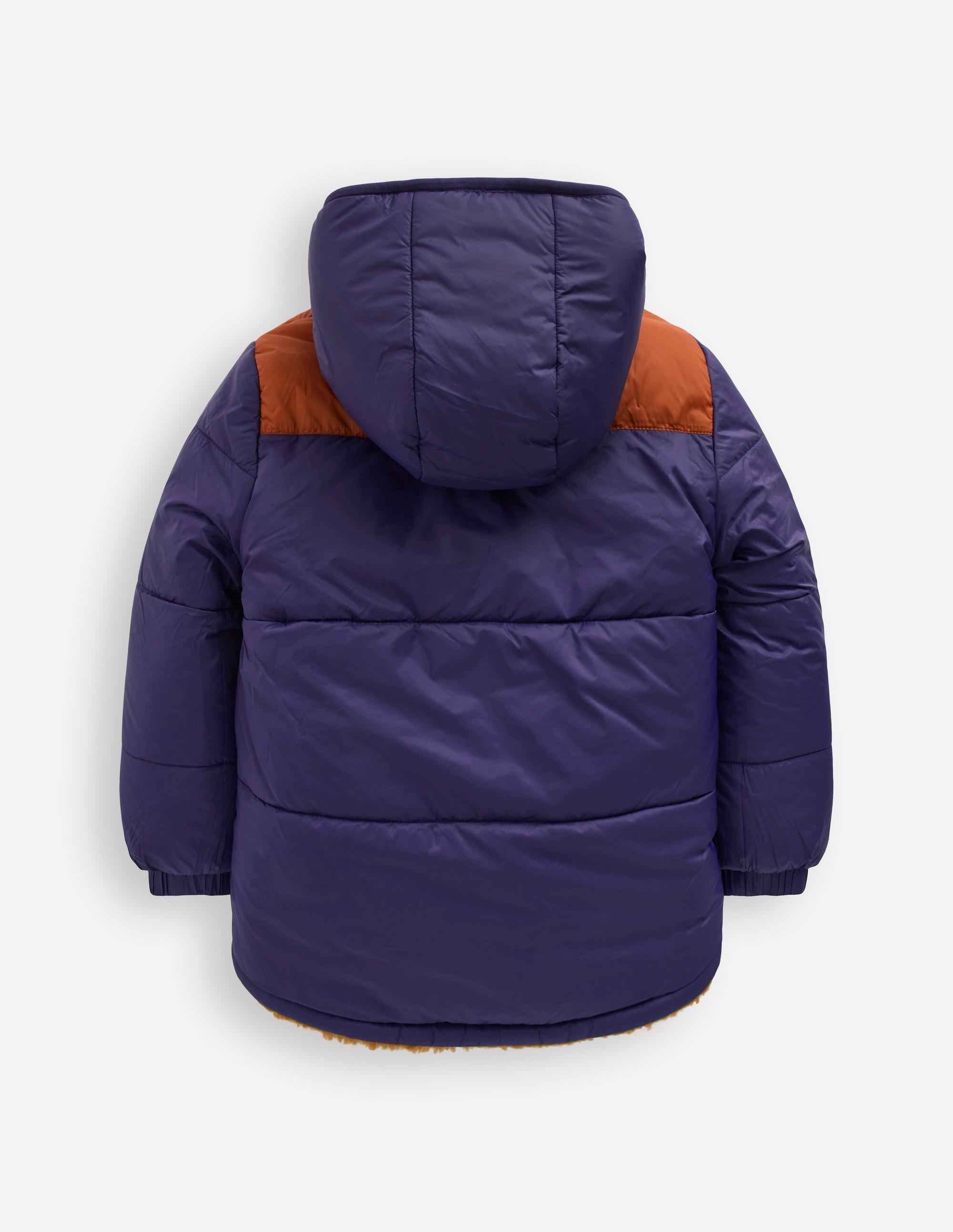 Reversible Cosy Borg Jacket-Brown Borg - Image 2