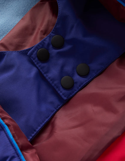 All-weather Waterproof Coat-Red Chevron Colourclock-5