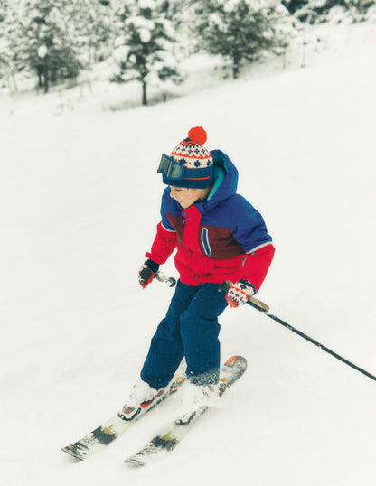 All-weather Waterproof Coat-Red Chevron Colourclock-6