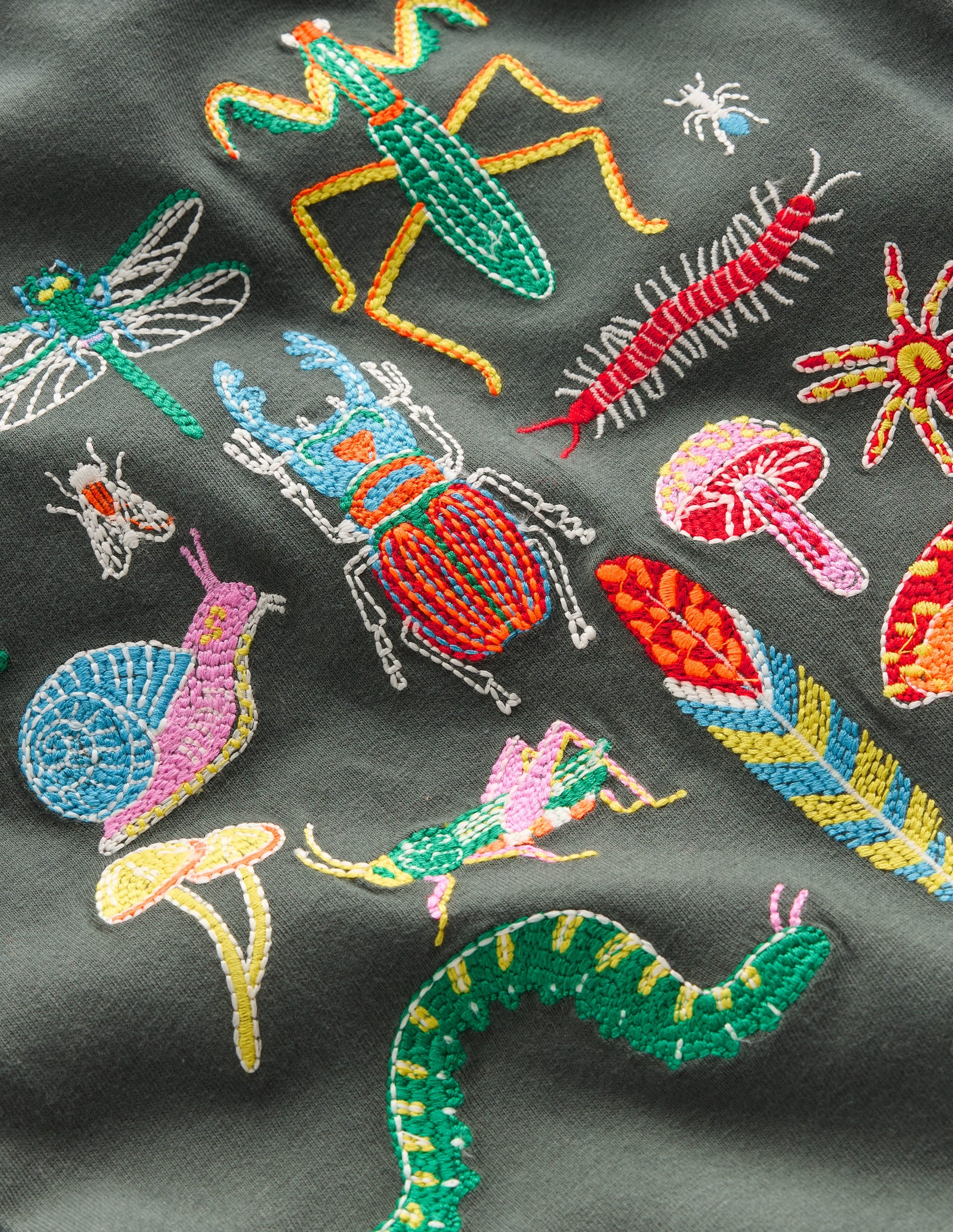 Glow Superstitch T-shirt-Smoke Insects - Image 3