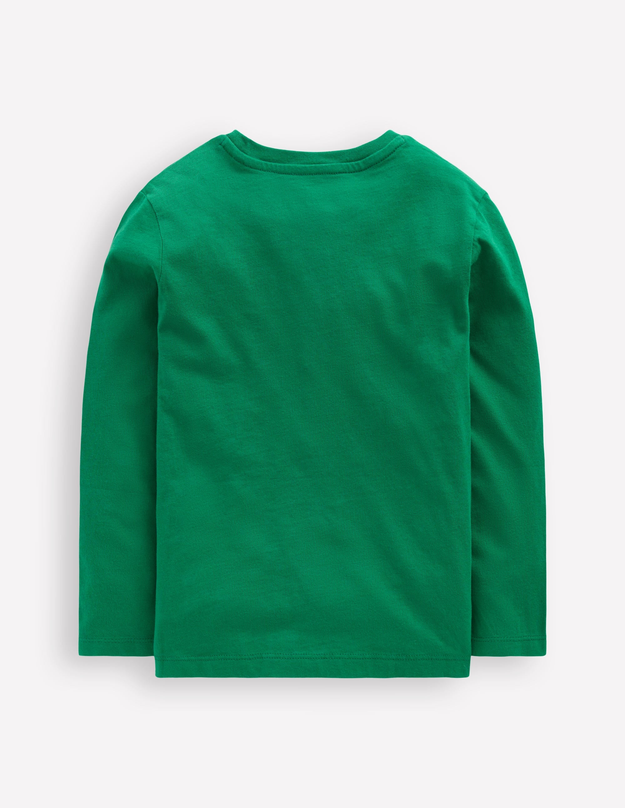 Zip Detail Appliqué T-shirt-Shady Green Fox - Image 2