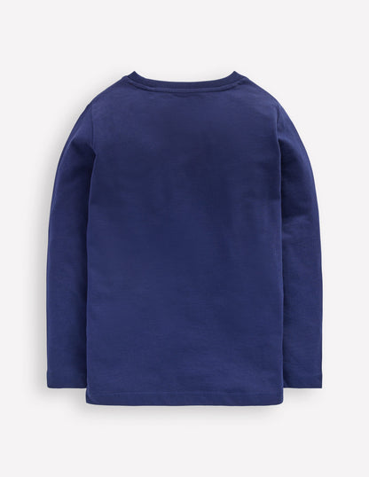 Long Sleeve Glow T-shirt-Space Santa-2