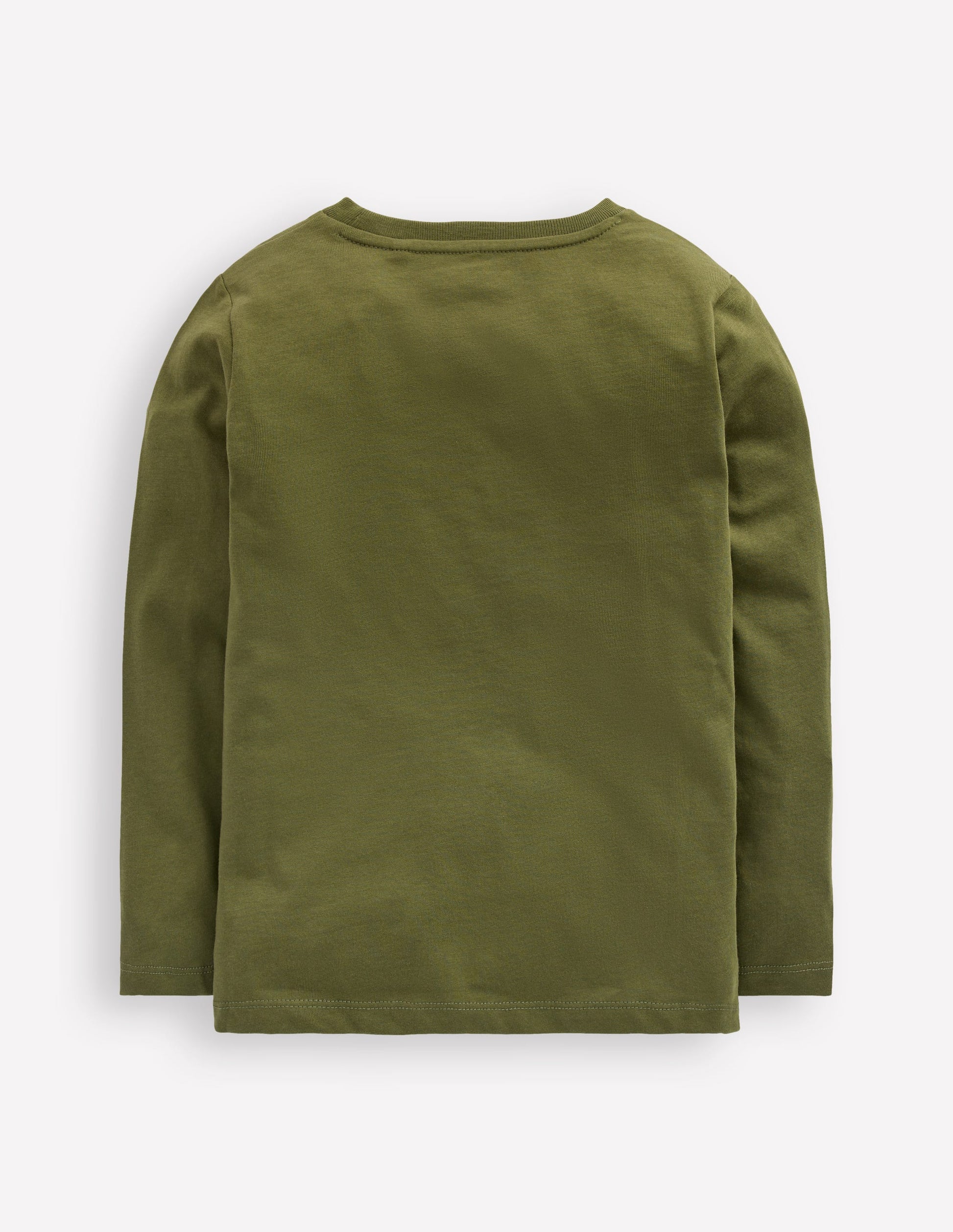 Long Sleeve Glow T-shirt-Winter Moss Dino Skeletons-2