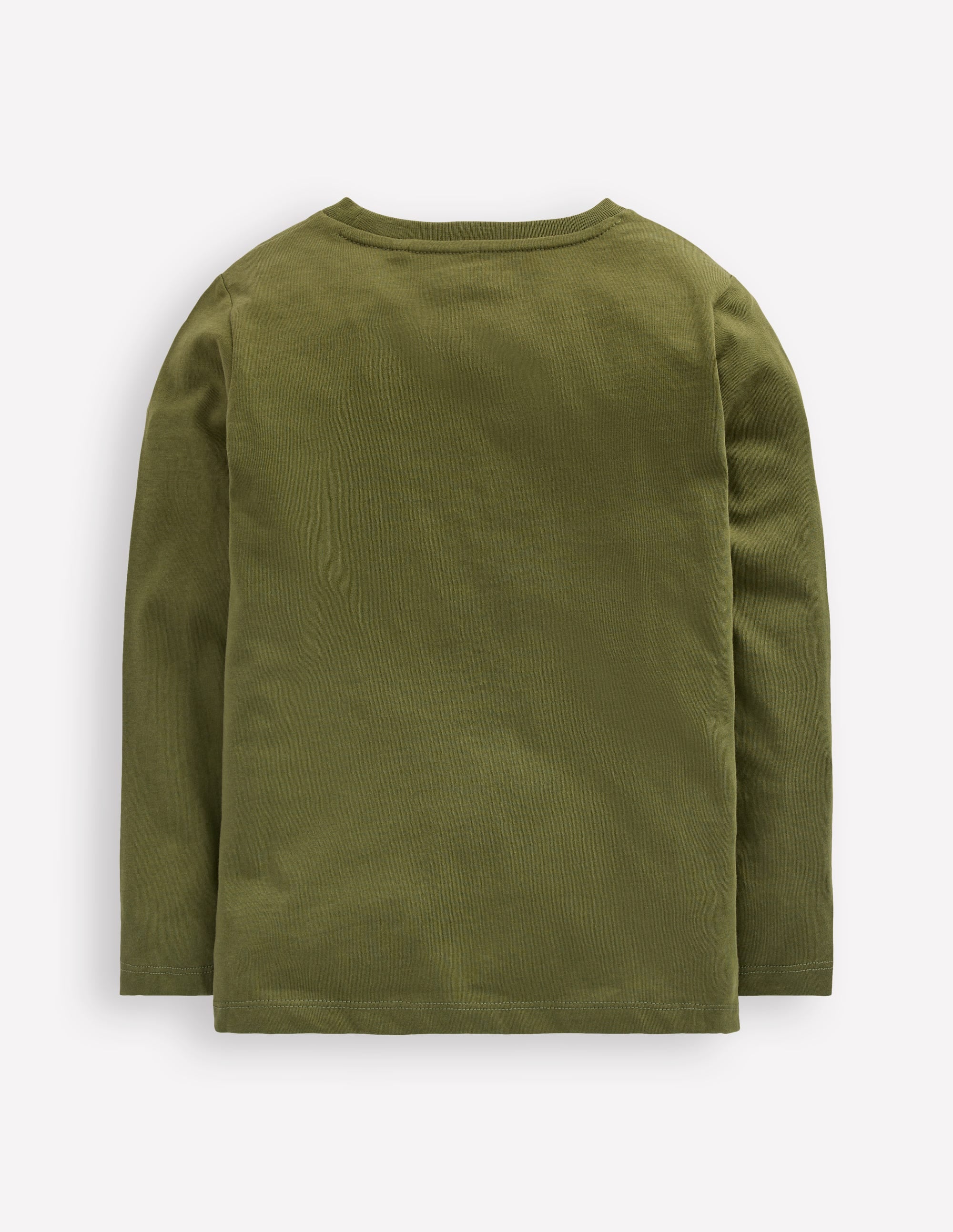 Long Sleeve Glow T-shirt-Winter Moss Dino Skeletons - Image 2