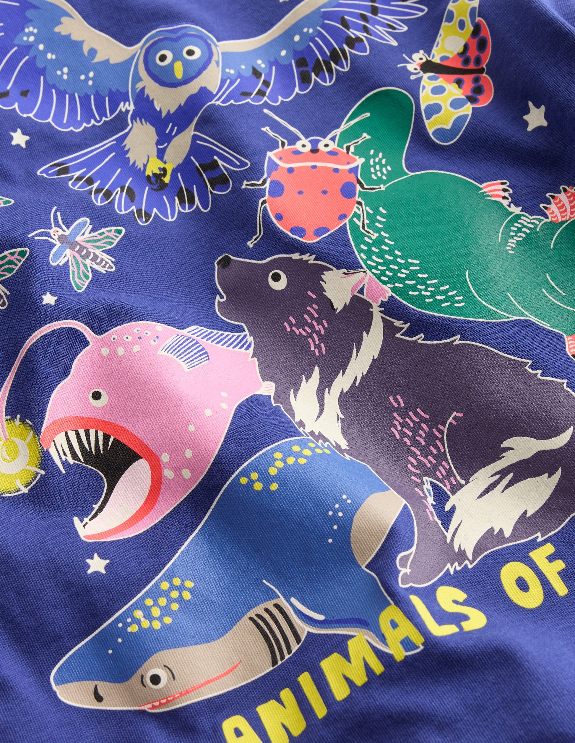 Long Sleeve Glow T-shirt-Medieval Animals of the dark-3