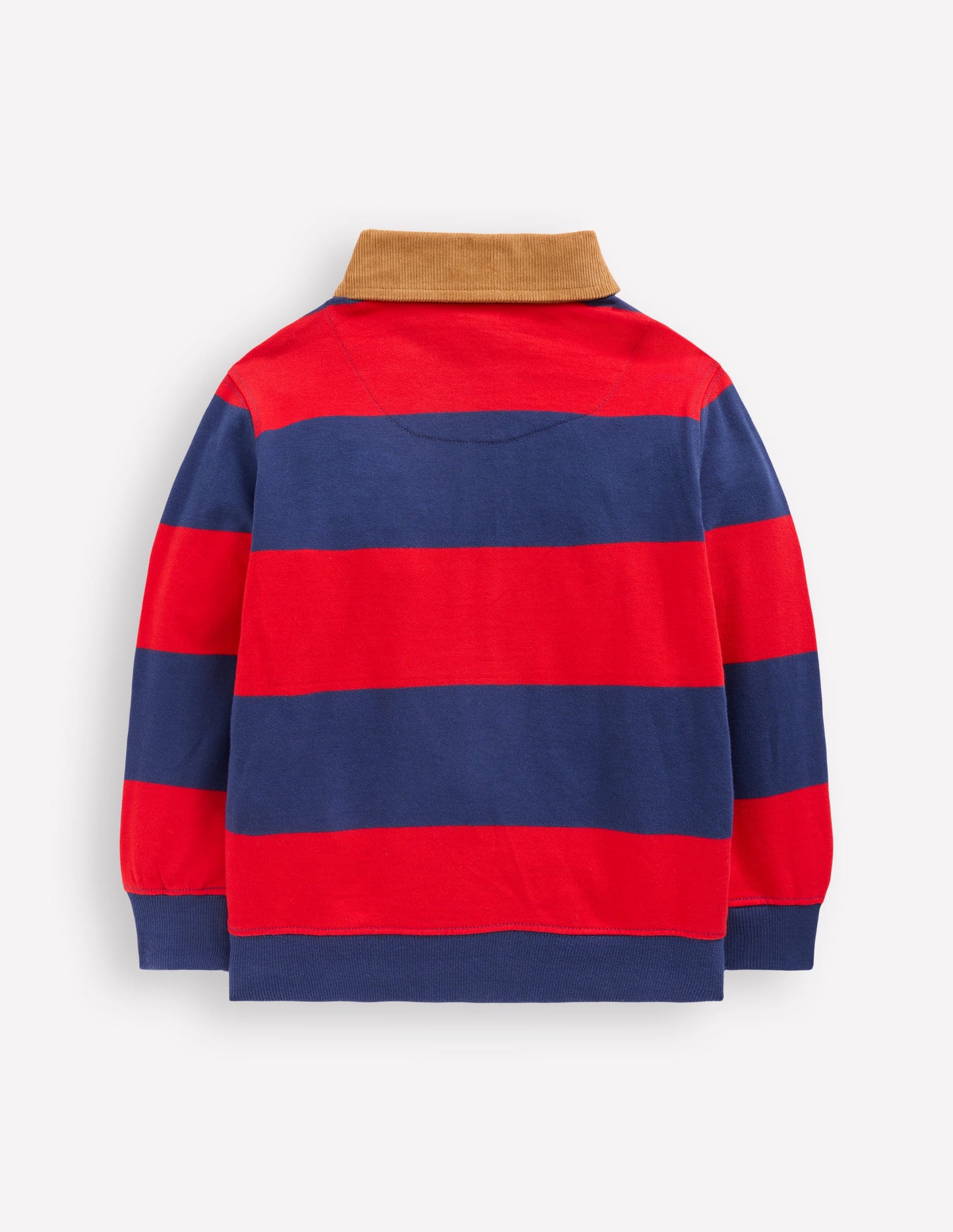 Collared Sweatshirt-Poppy Red/ Starboard Blue
