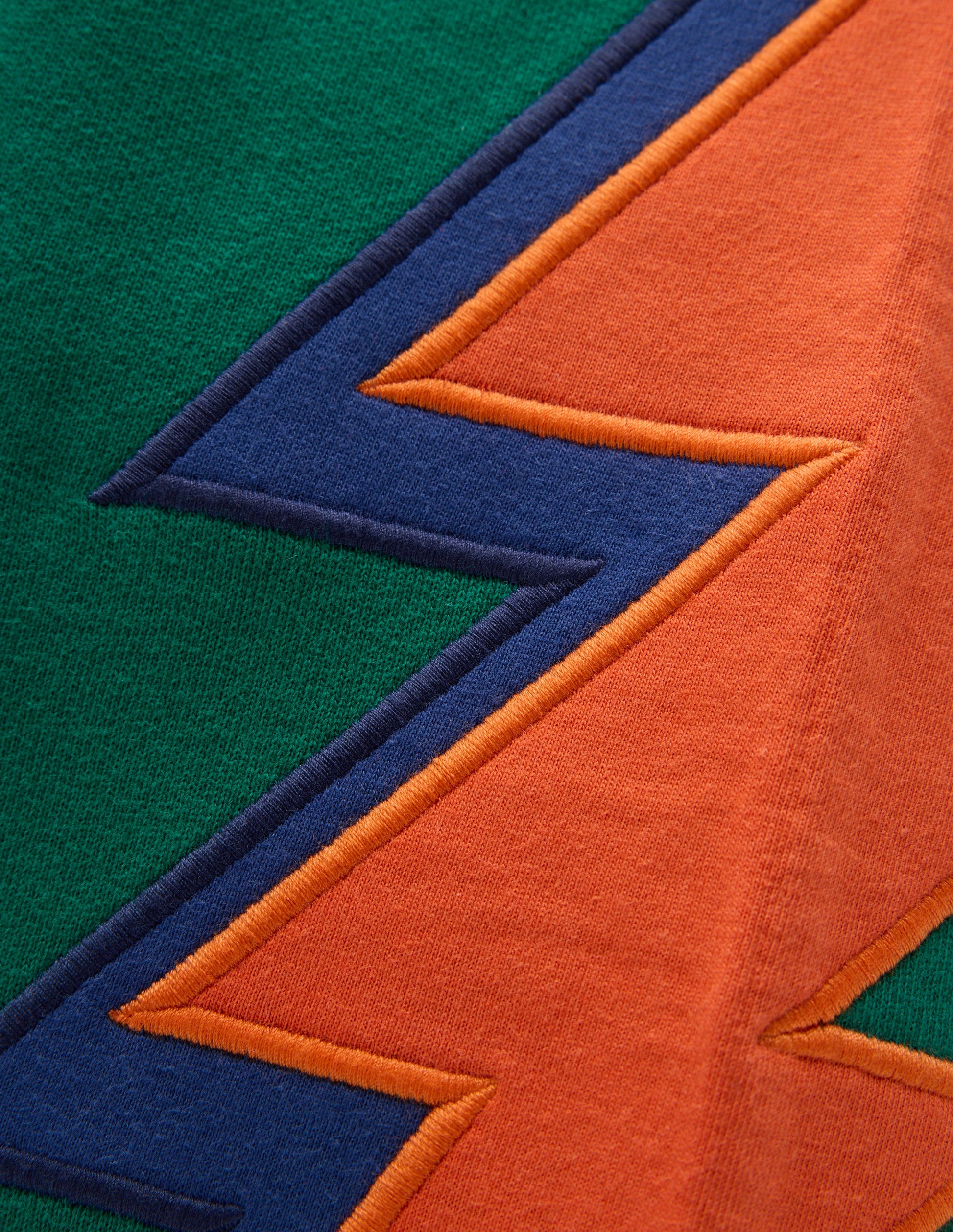 Appliqué Sweatpants-Lightning Bolt-3