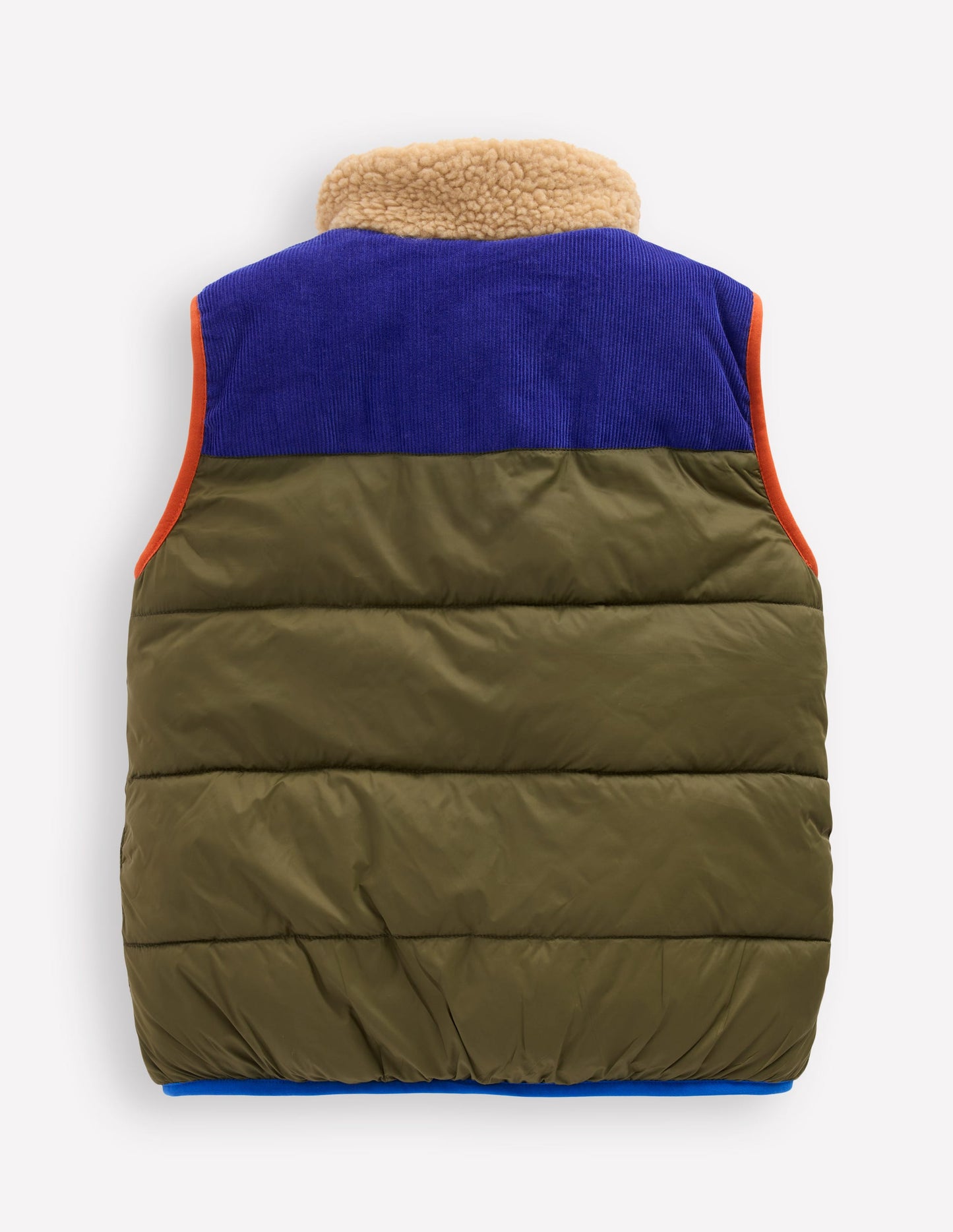 Borg Lined Vest-Woodland Green