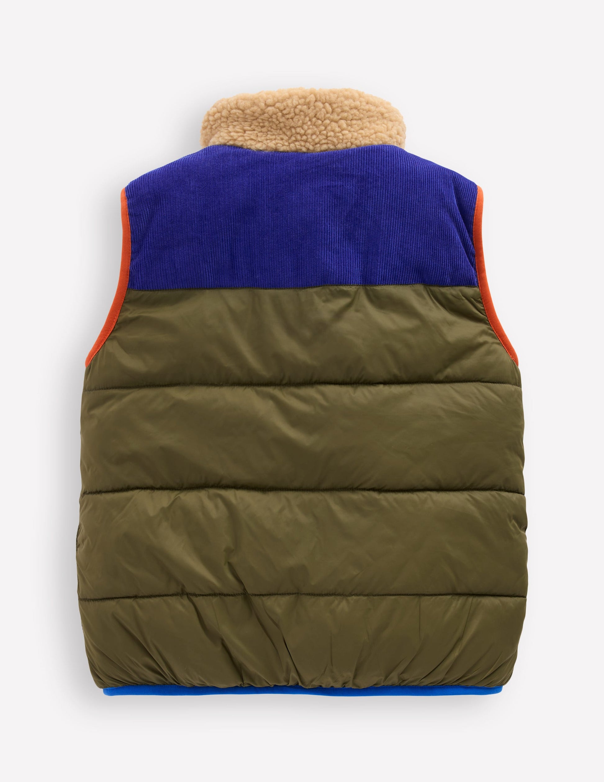 Borg Lined Vest-Woodland Green-2