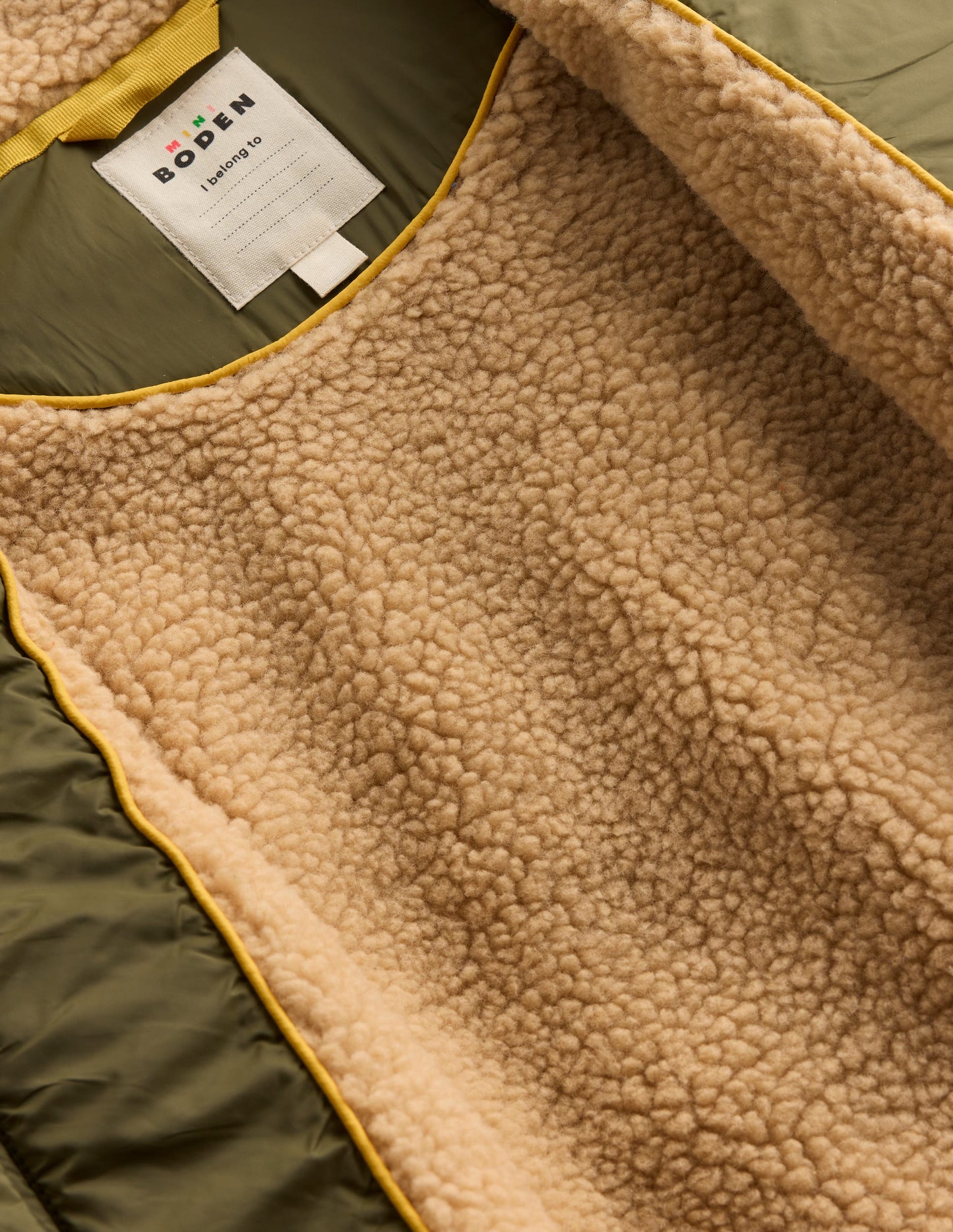 Borg Lined Vest-Woodland Green