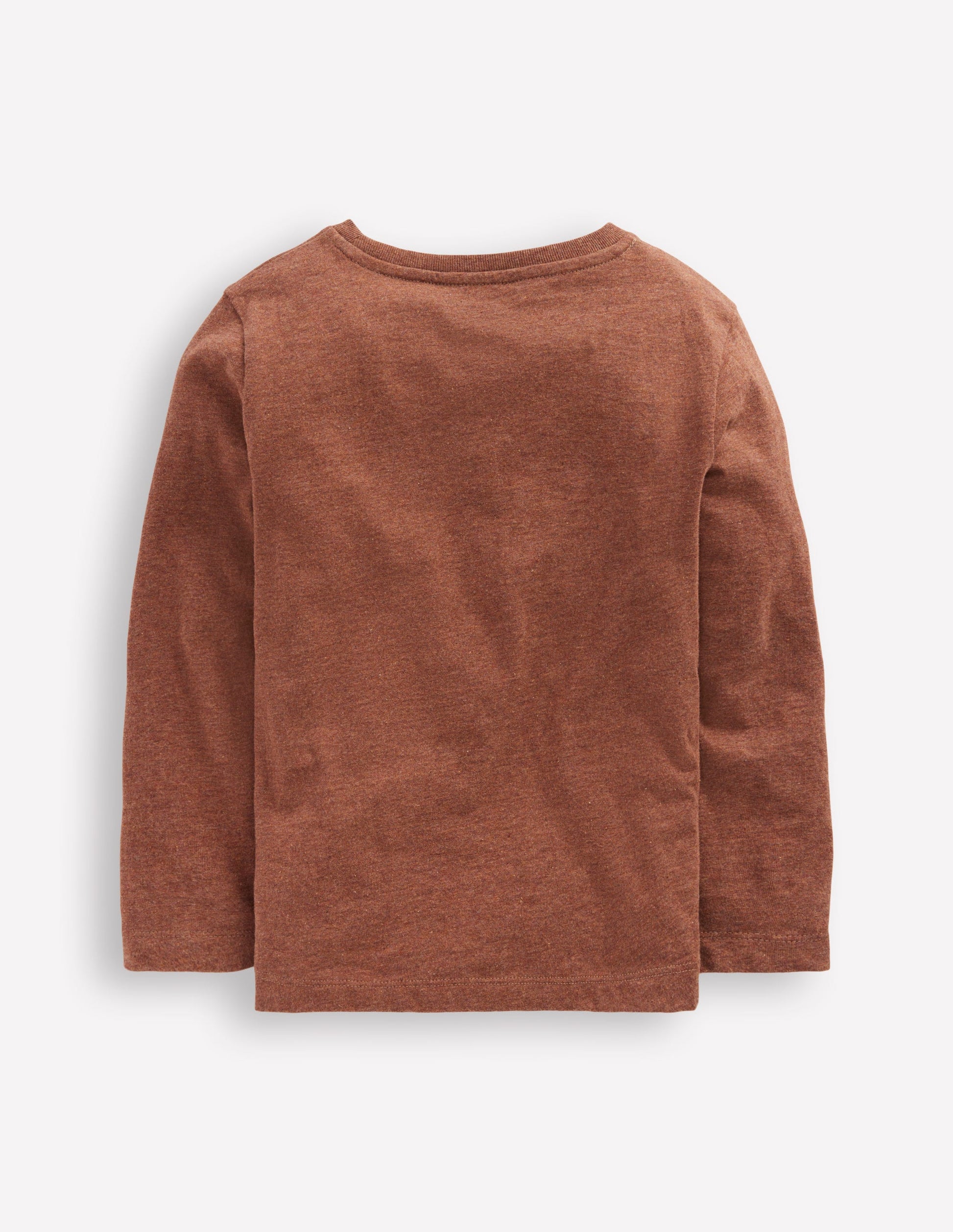 Fun Appliqué T-shirt-Brown Marl Bulldog-2