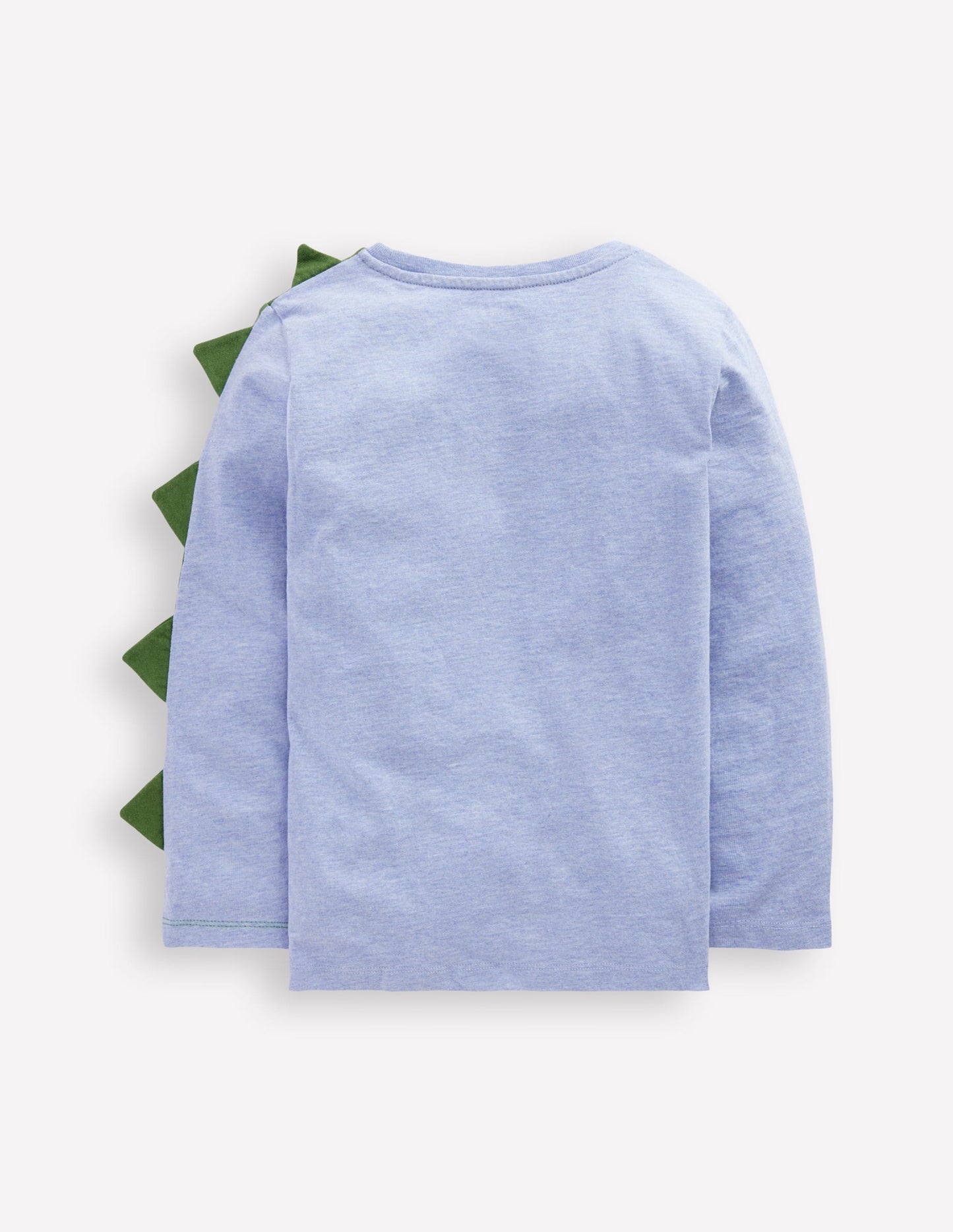 Fun Appliqué T-shirt-Blue Marl Dino