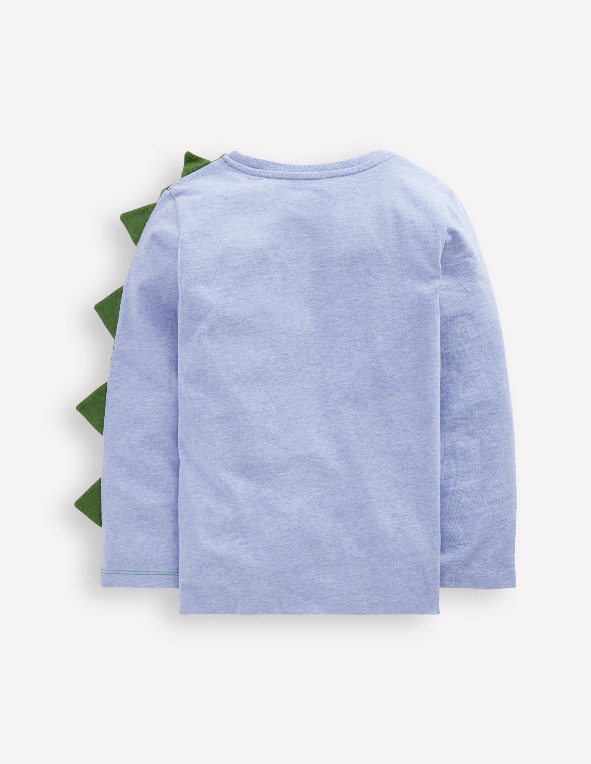 Fun Appliqué T-shirt-Blue Marl Dino - Image 2