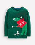 Long Sleeve Novelty 3D T-Shirt-Botanical garden Dino