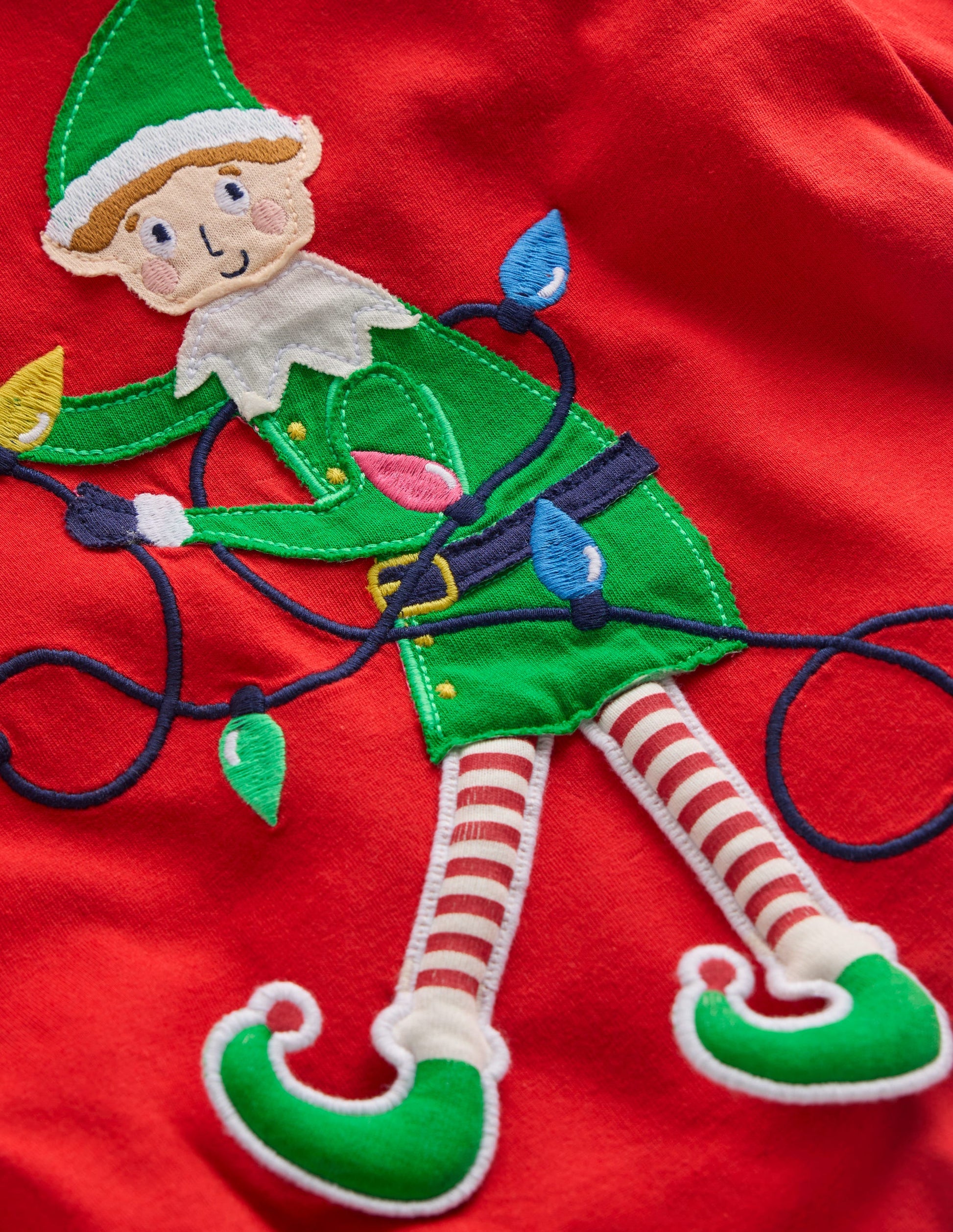 Long Sleeve Novelty 3D T-Shirt-Mars Red Elf-3