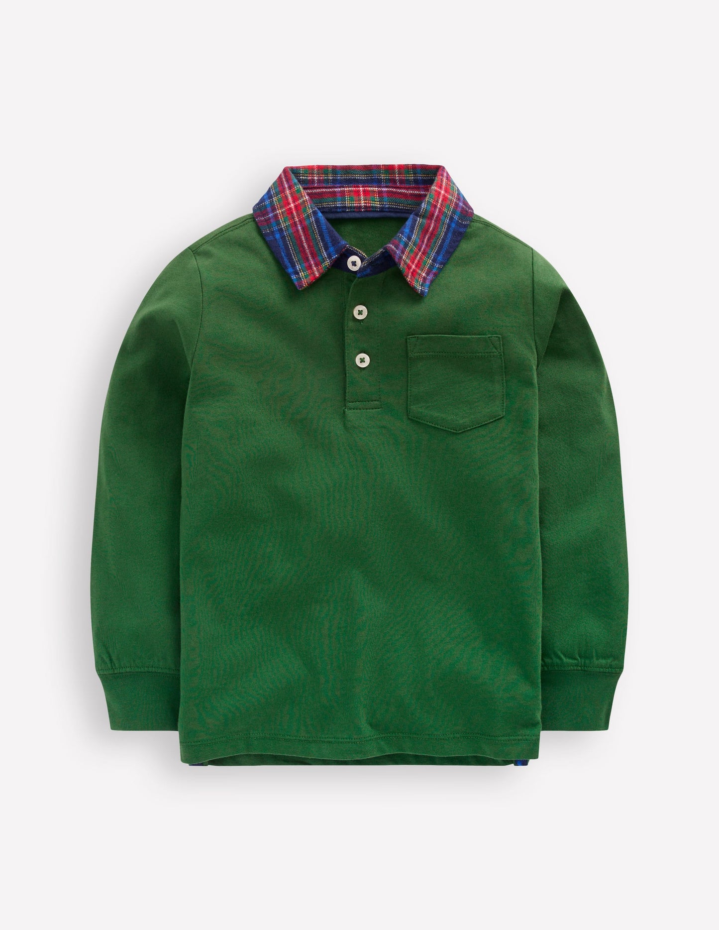 Long Sleeve Smart Polo Shirt-Eden