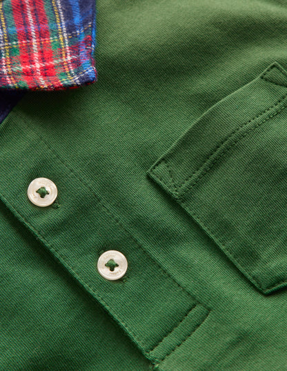 Long Sleeve Smart Polo Shirt-Eden-5