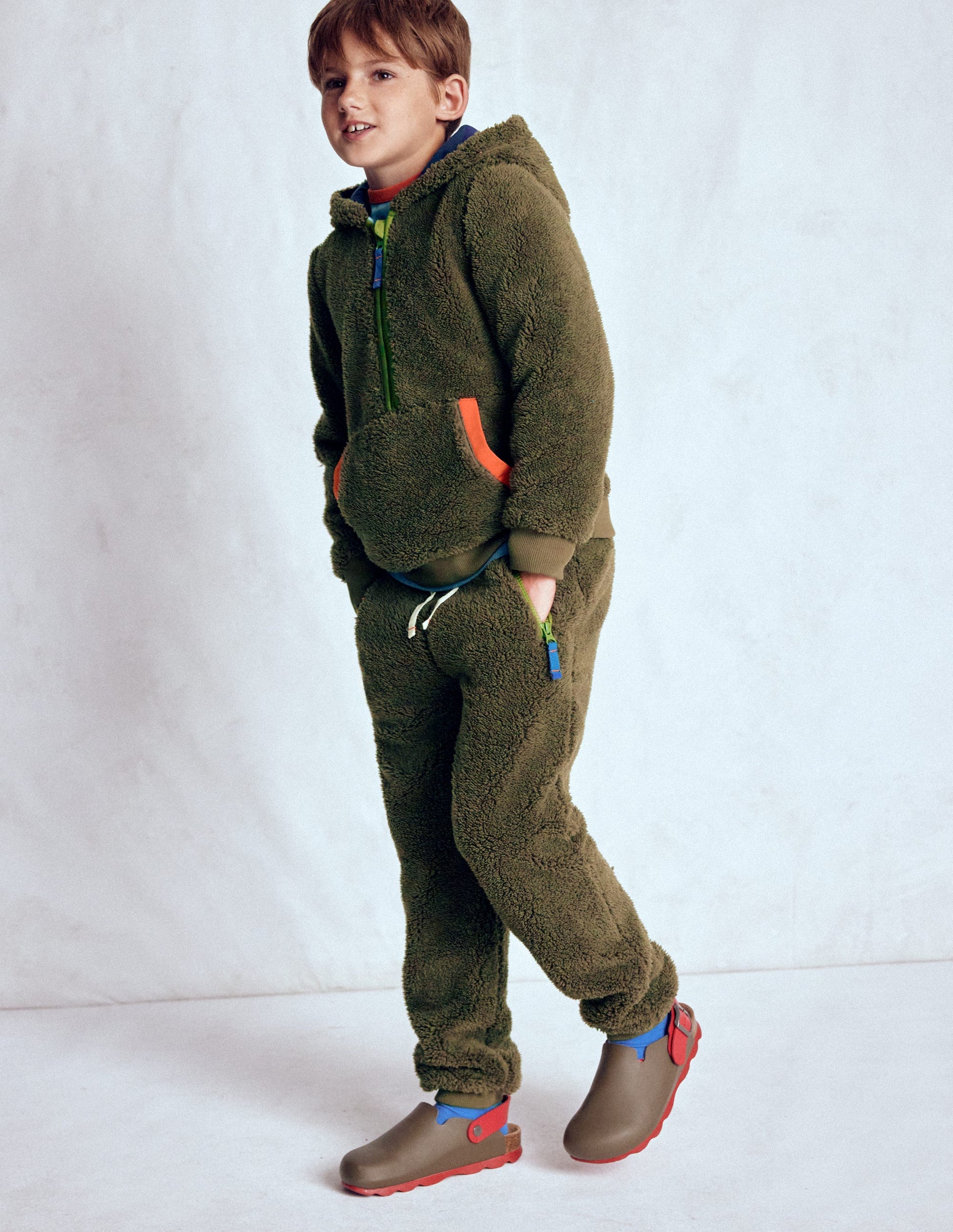 Fleece Joggers-Classic Khaki-1