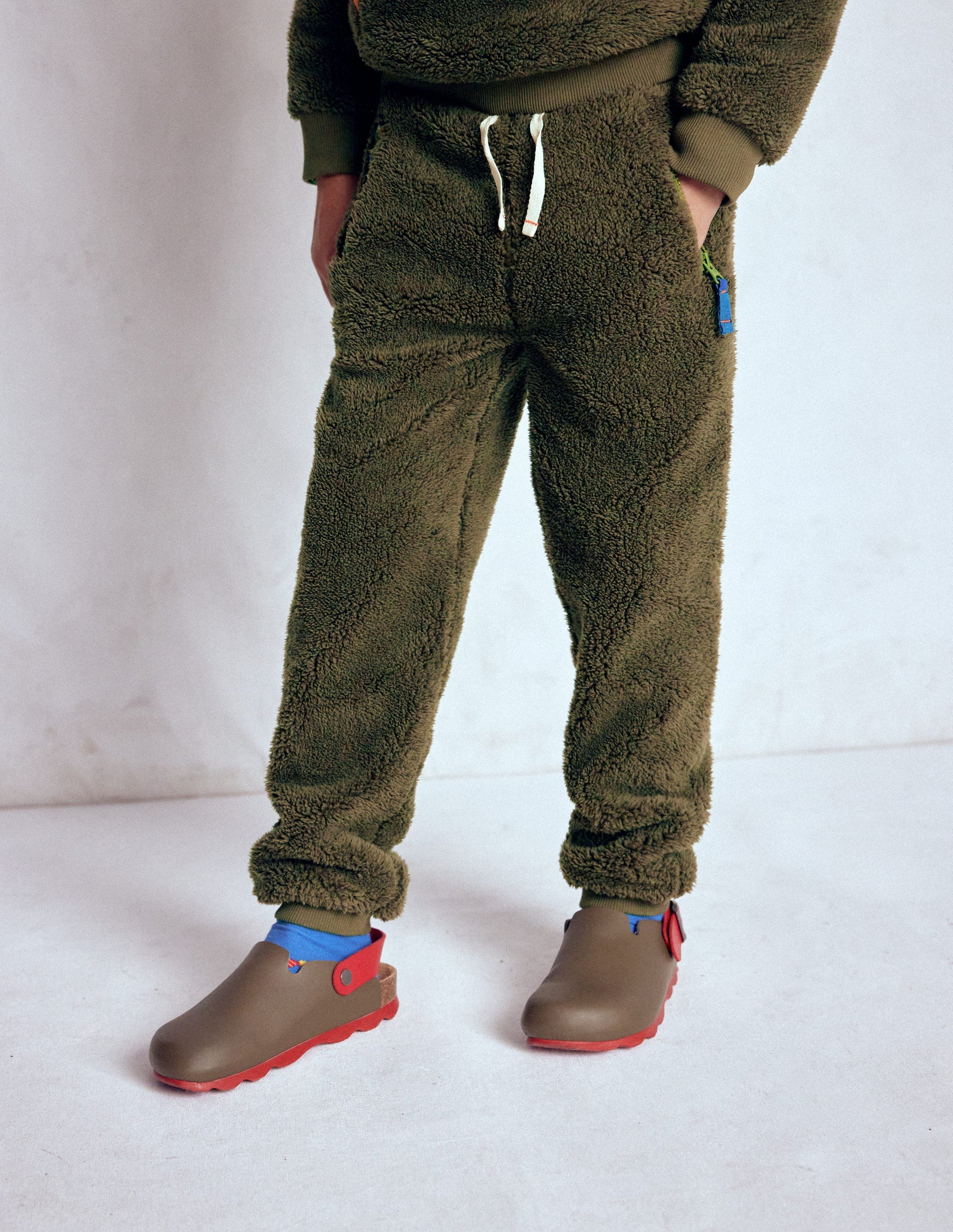 Fleece Joggers-Classic Khaki-2