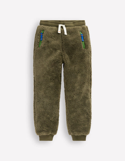 Fleece Joggers-Classic Khaki-3