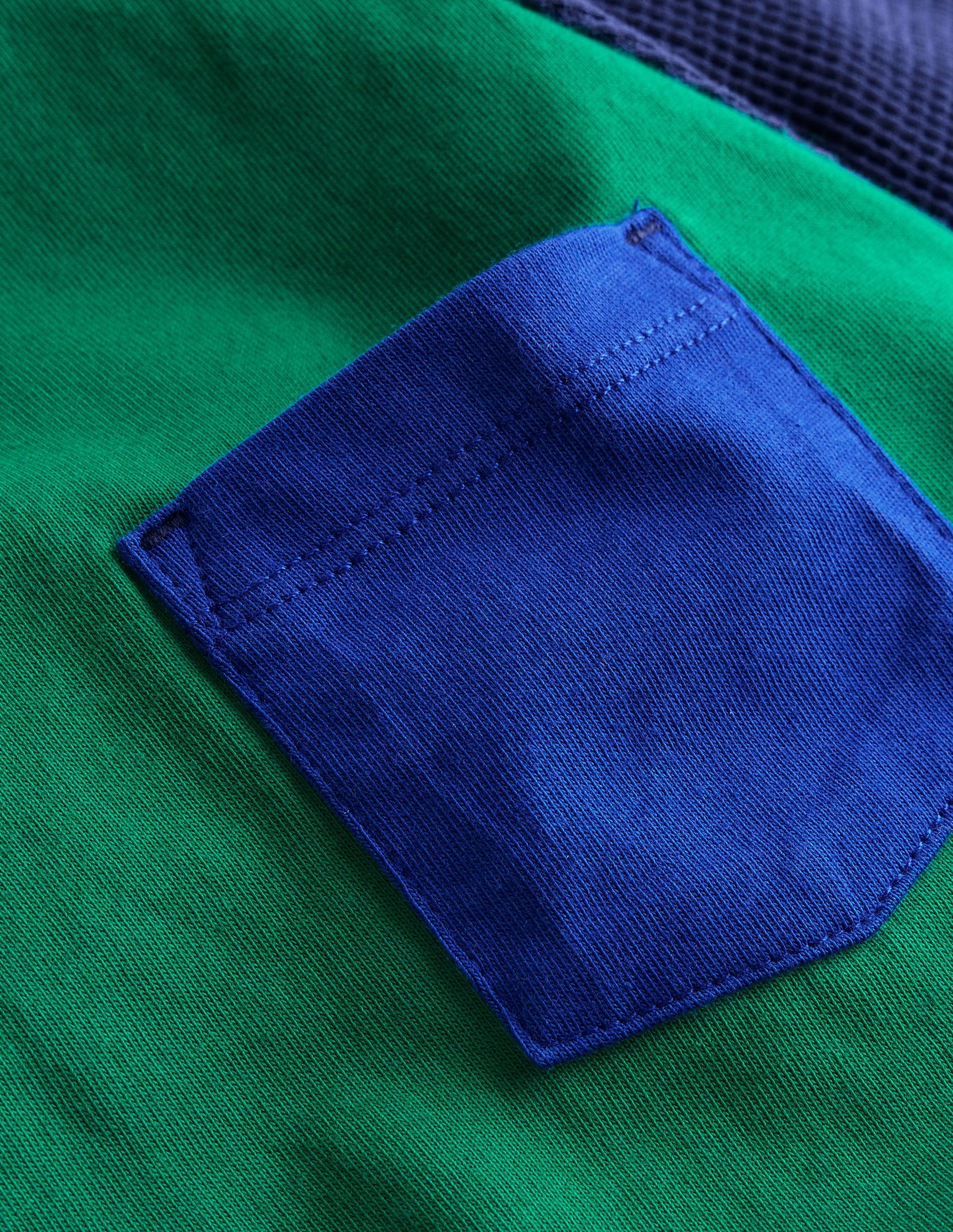 Waffle Mix Raglan-Alpine Green colourblock-3