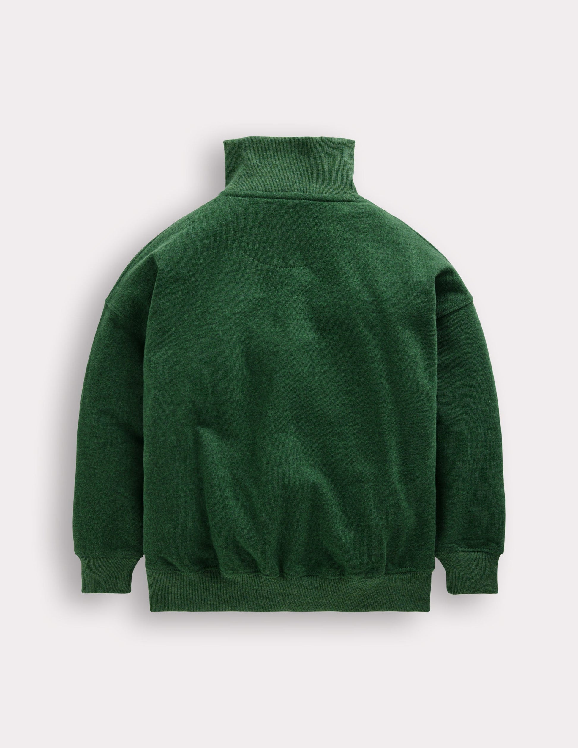 Half-Zip Sweatshirt-Green Marl-2