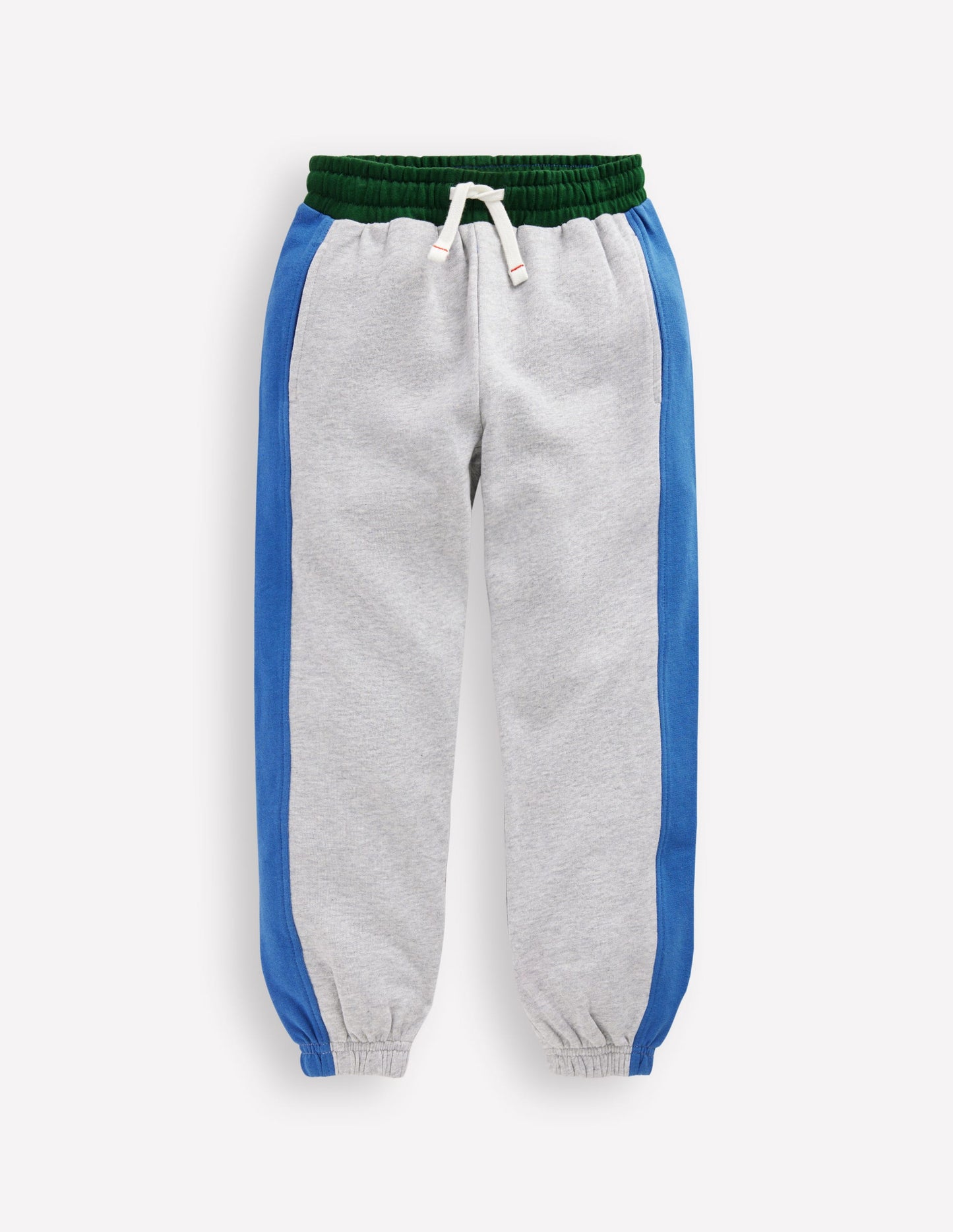 Colourblock Cuffed Joggers-Grey Colourblock