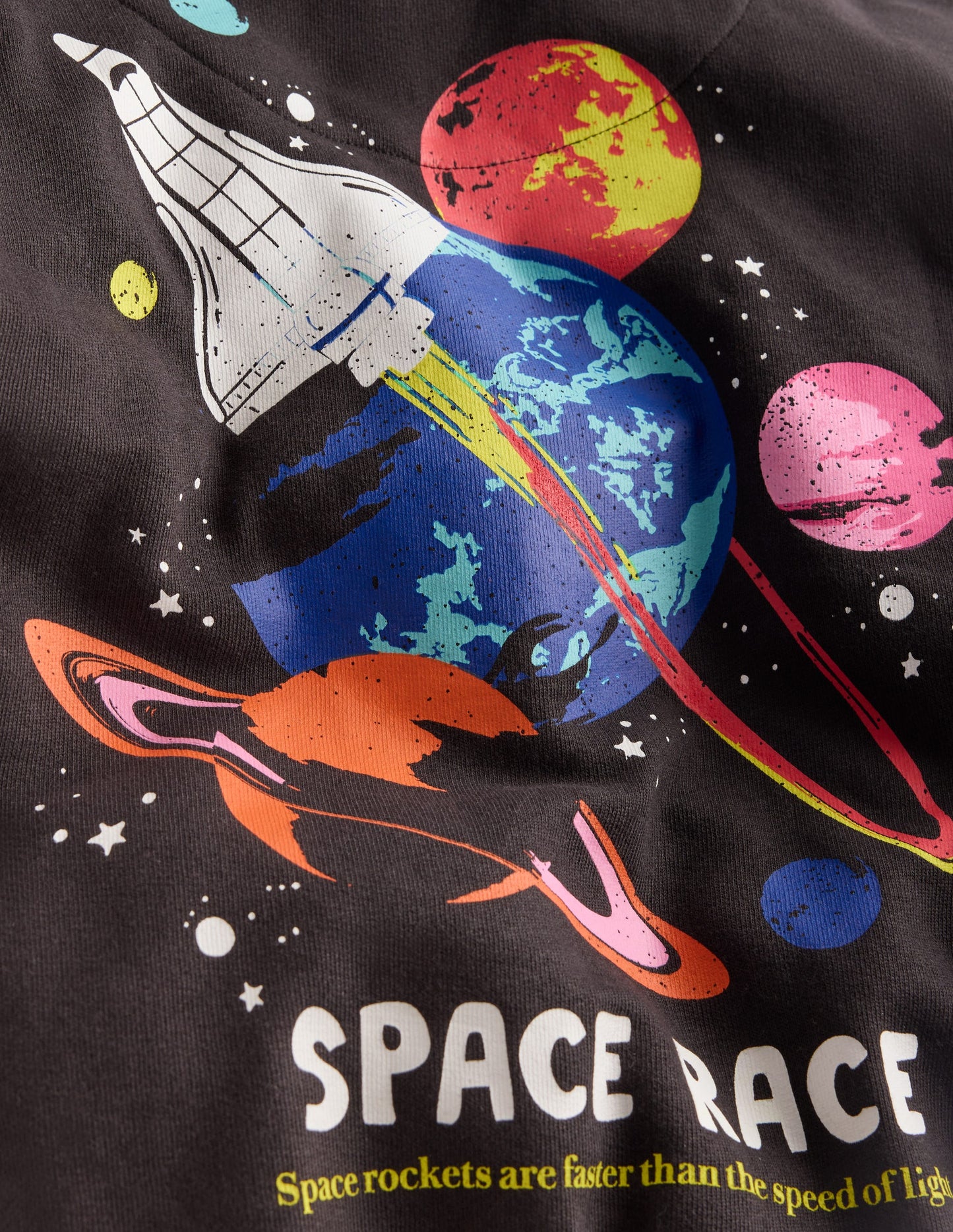 Front and Back Hoodie-Charcoal Space