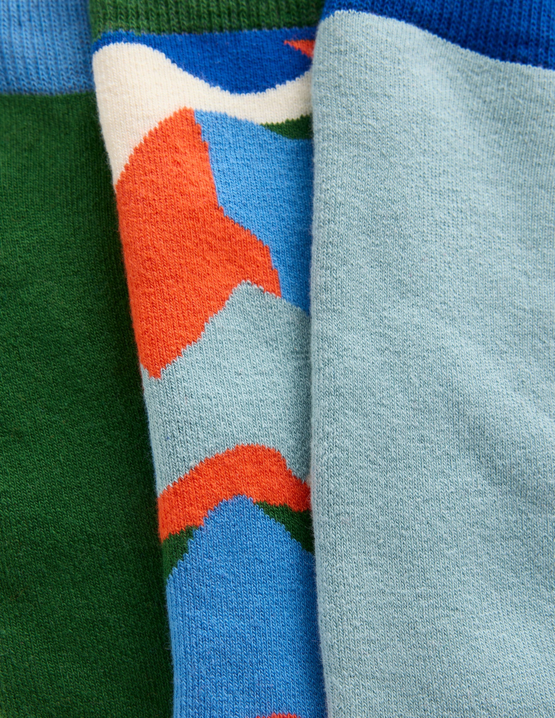 3-pack Ski Socks-Multi Abstract Landscape-2