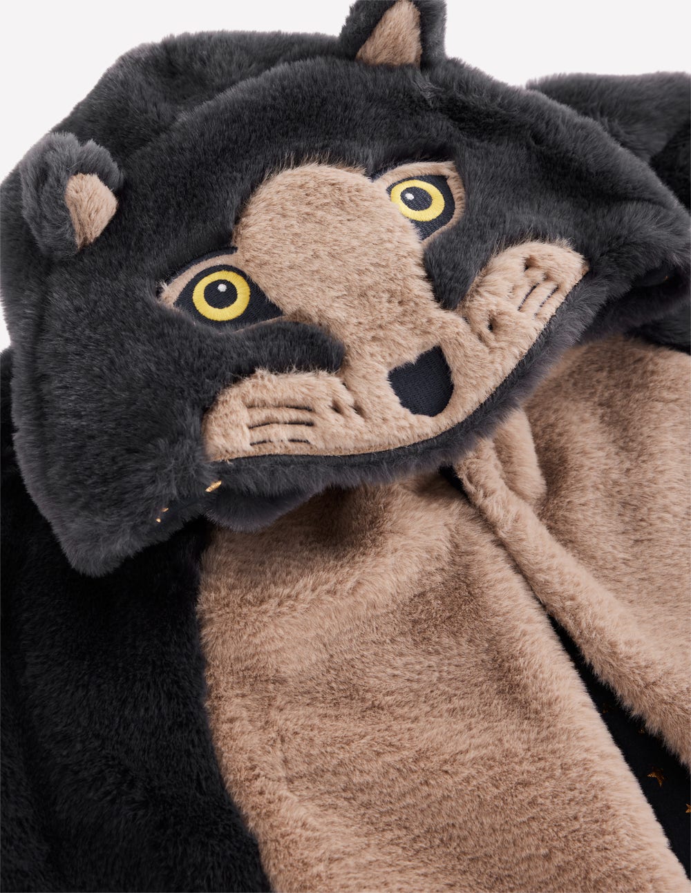 Fancy Dress Cape-Grey Wolf-3