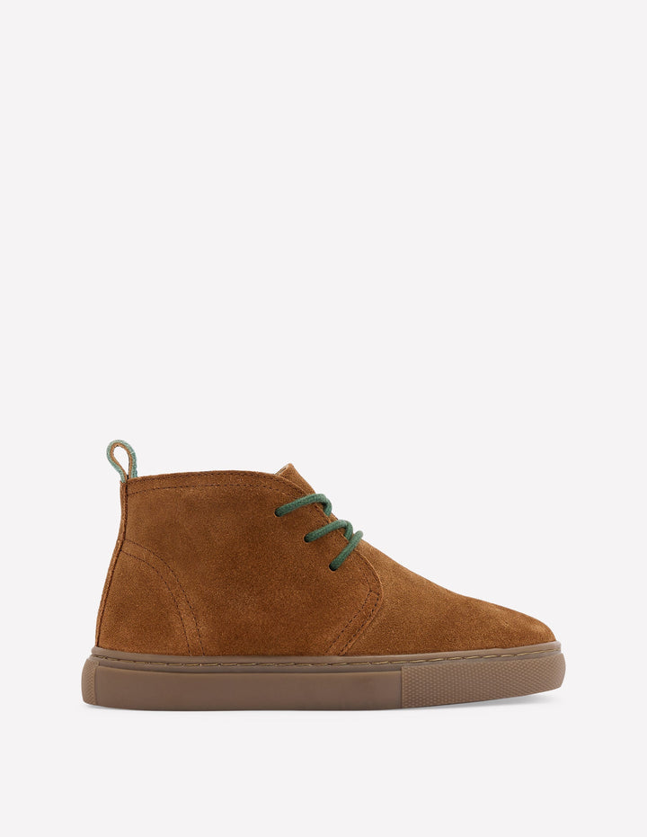 Lace up Desert Boots-Tan