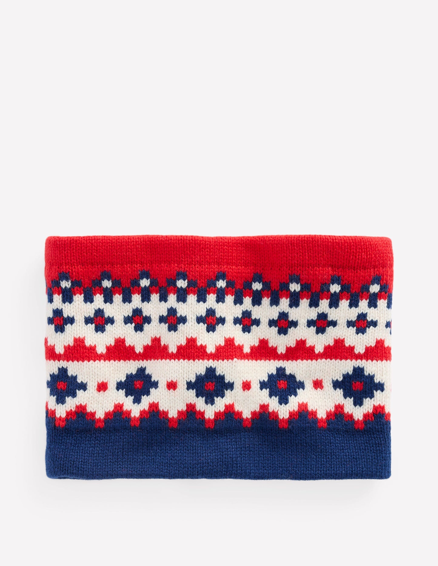 Fair Isle Snood-College Navy Fair Isle