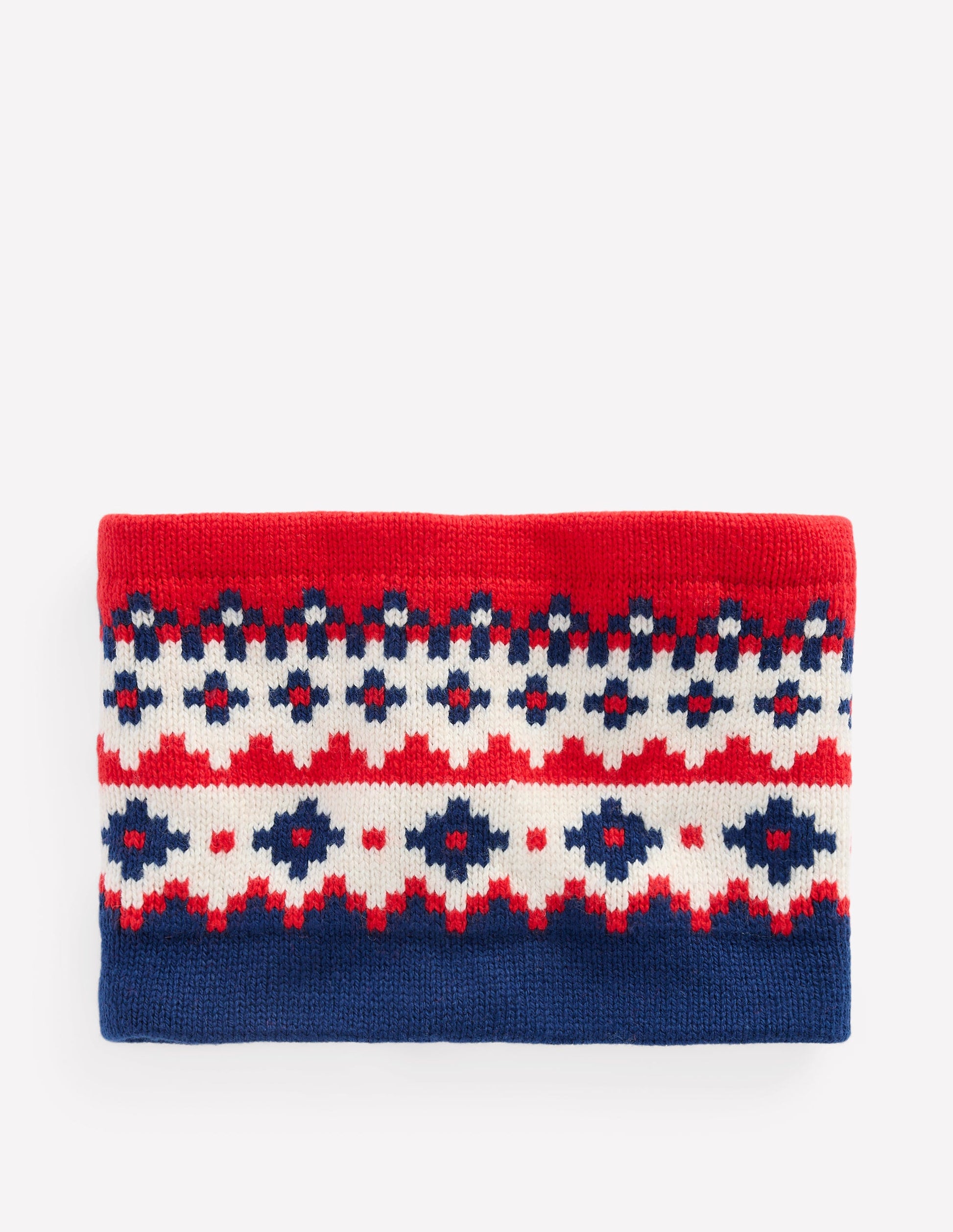 Fair Isle Snood-College Navy Fair Isle-1