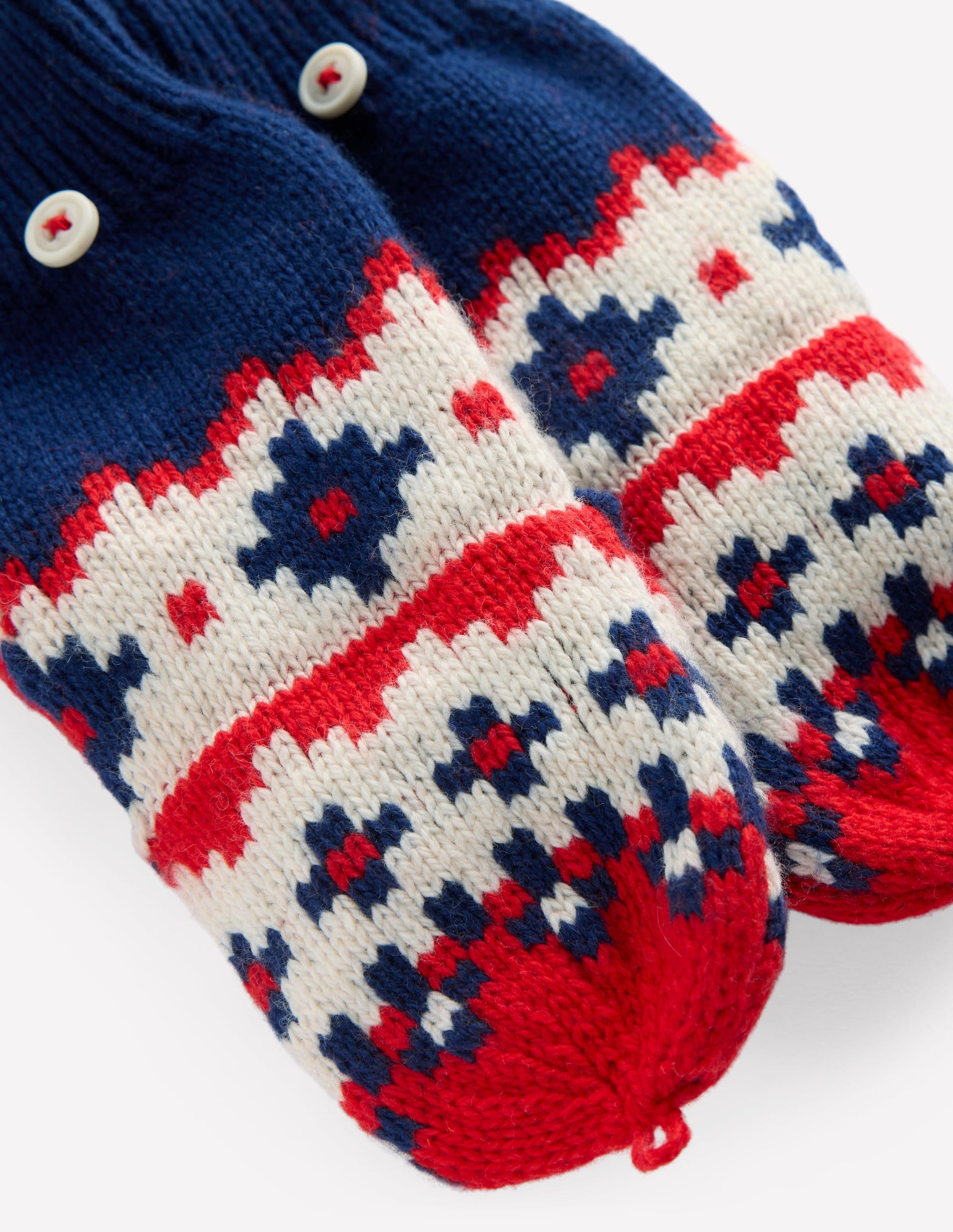 Fair Isle Mittens-College Navy Fair Isle-2