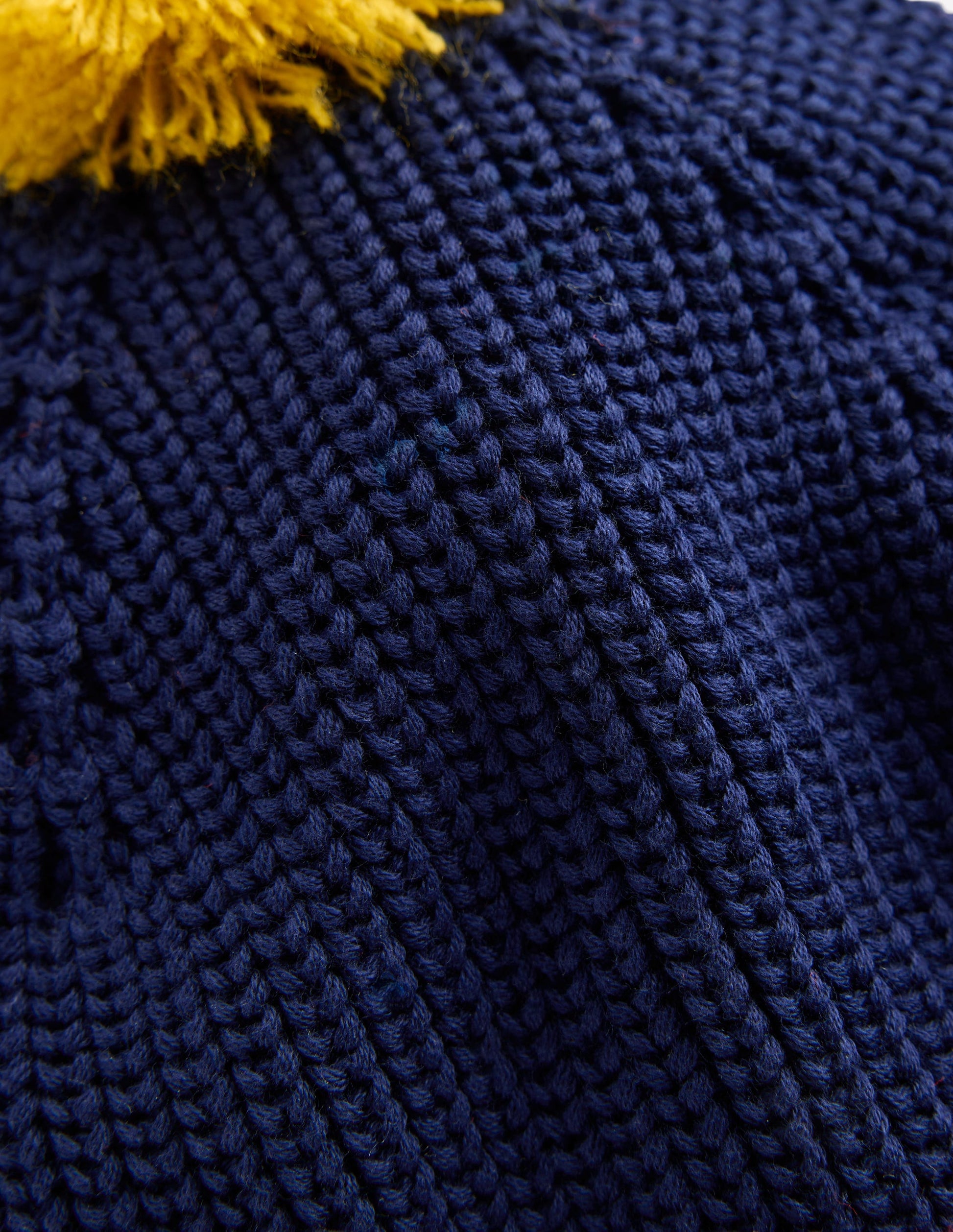 Knitted Beanie-College Navy Colour Block-2