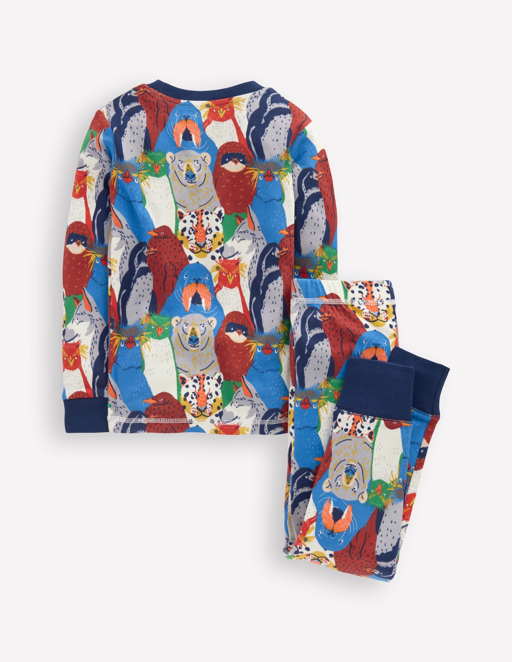 Snug Long John Pajamas-Multi Arctic Audience - Image 2