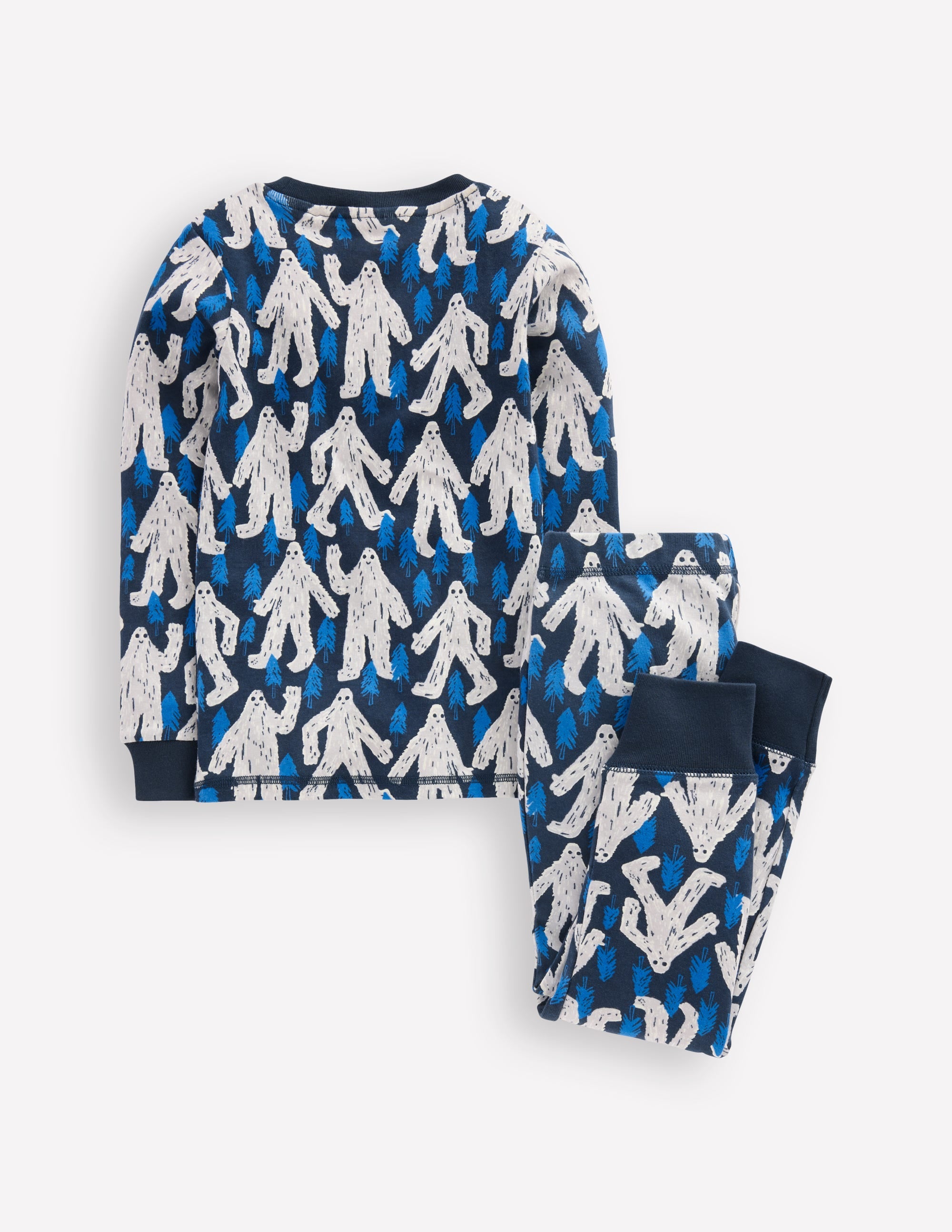 Snug Glow-in-the-dark Pajamas-Carbon Yetti - Image 2