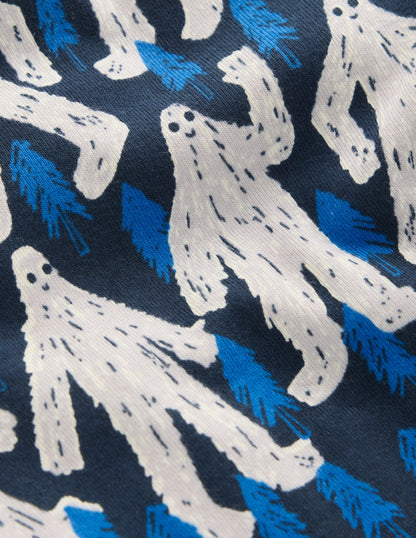 Snug Glow-in-the-dark Pajamas-Carbon Yetti-3