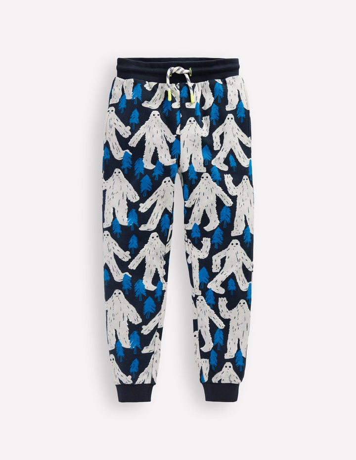 Printed Comfy Sweatpants-Yetti