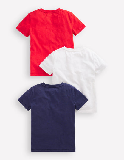 3-Pack Washed Slub T-Shirts-Classic Multi Pack-2