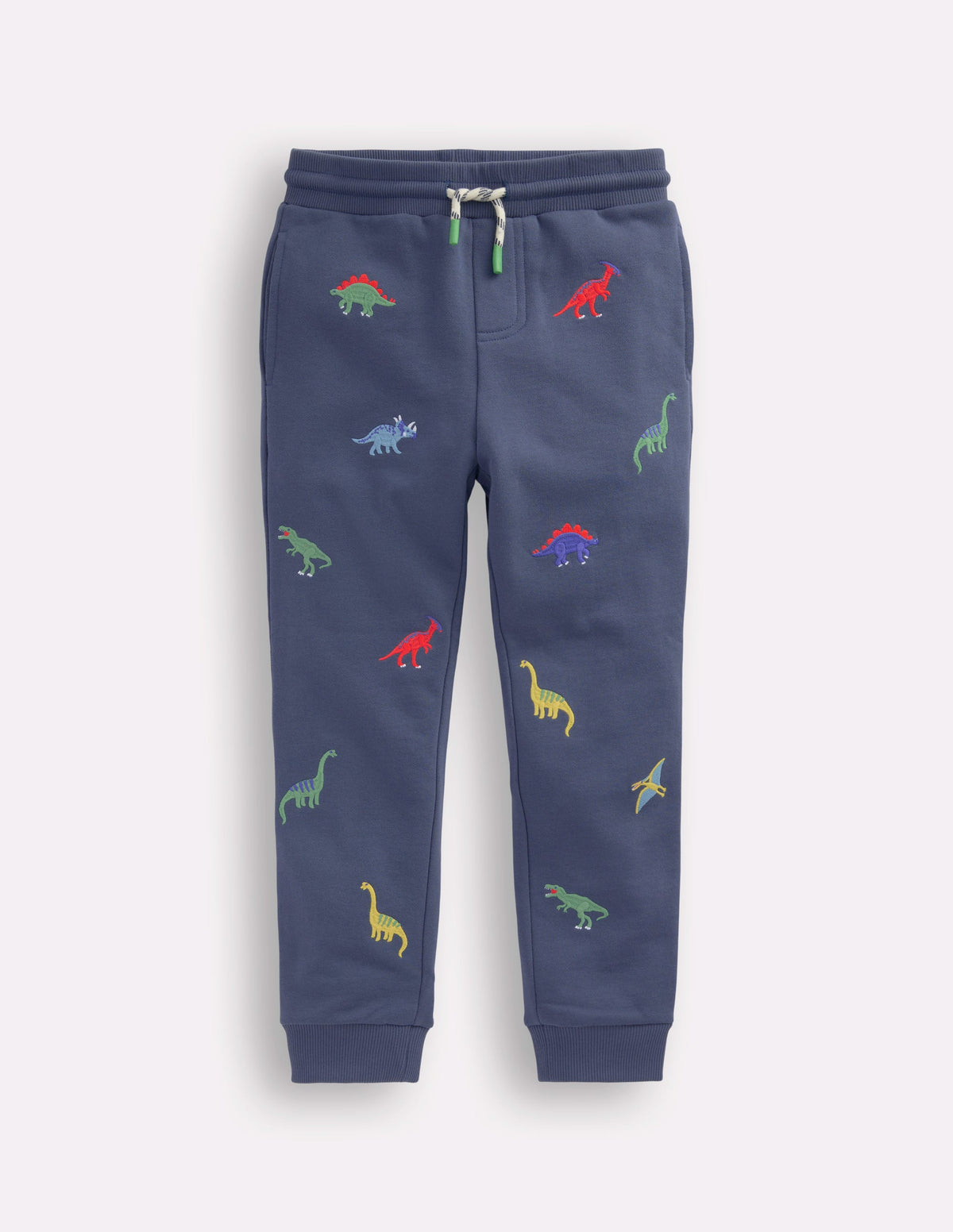 Halloween Glow Sweatpants-Robot Blue Multi Dinosaur-1